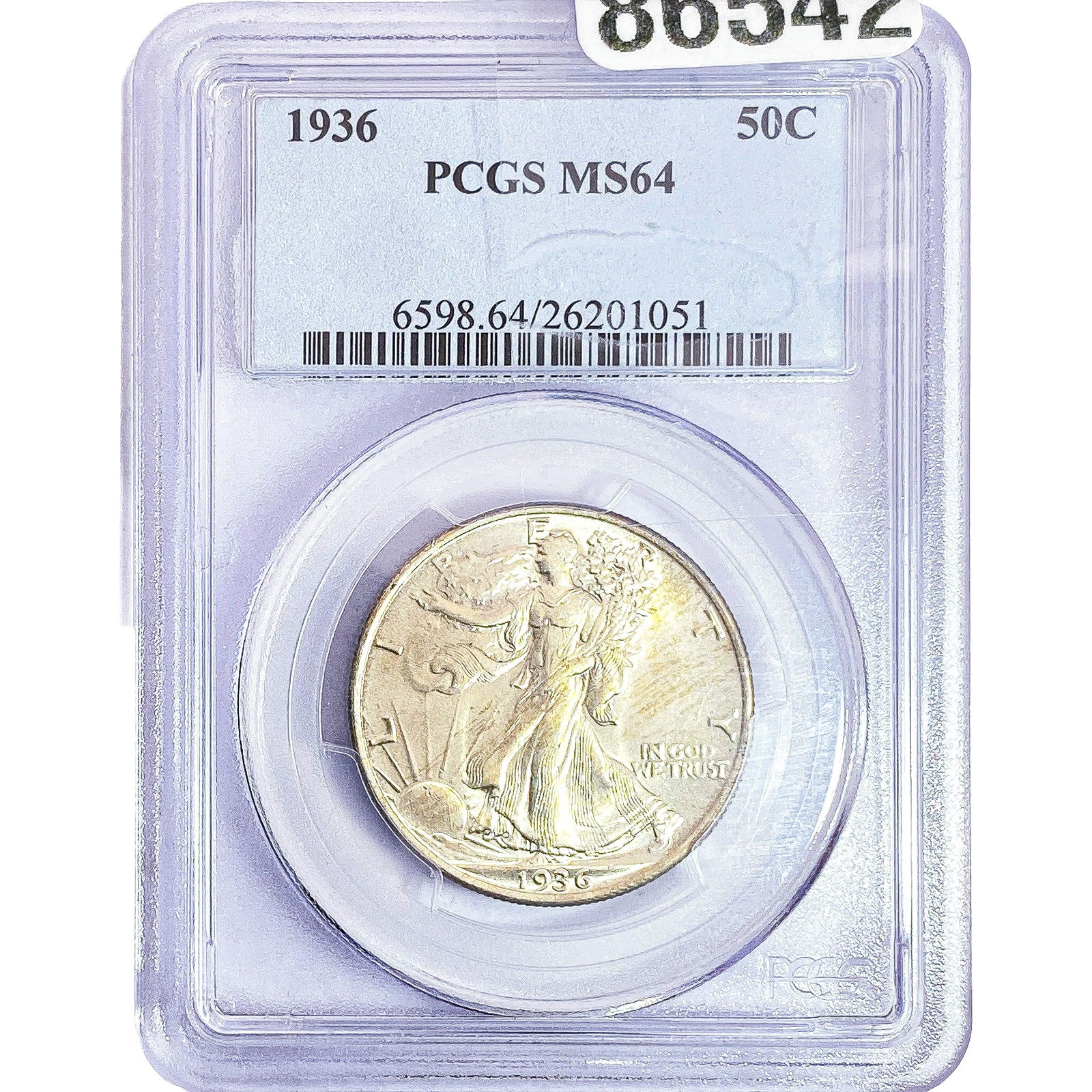 1936 Walking Liberty Half Dollar PCGS MS64: 1936 Walking Liberty Half Dollar PCGS MS64