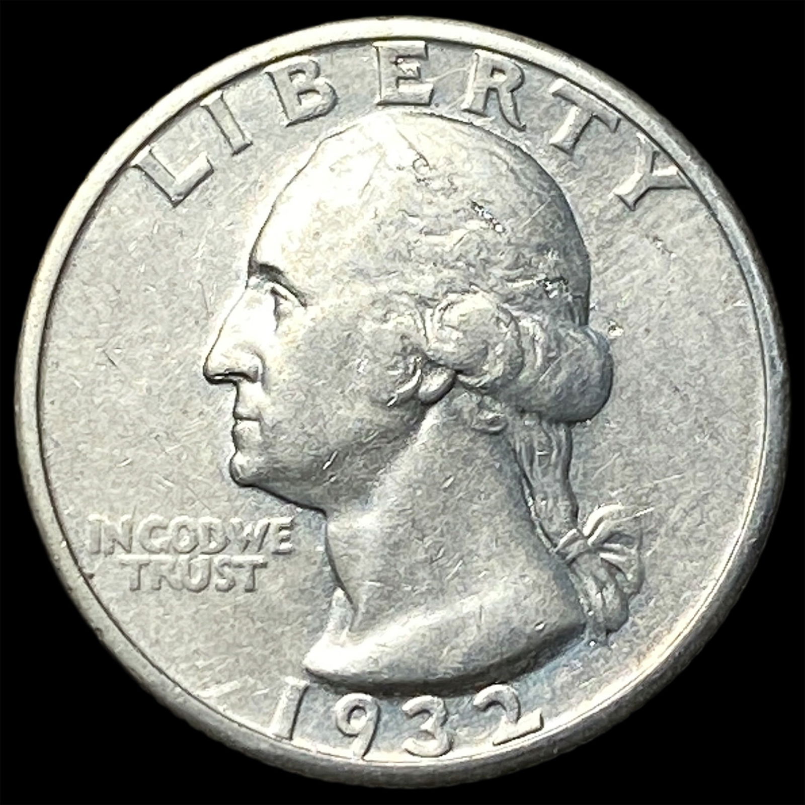1932-S Silver Washington Quarter NEARLY UNCIRCULATED: 1932-S Silver Washington Quarter NEARLY UNCIRCULATED