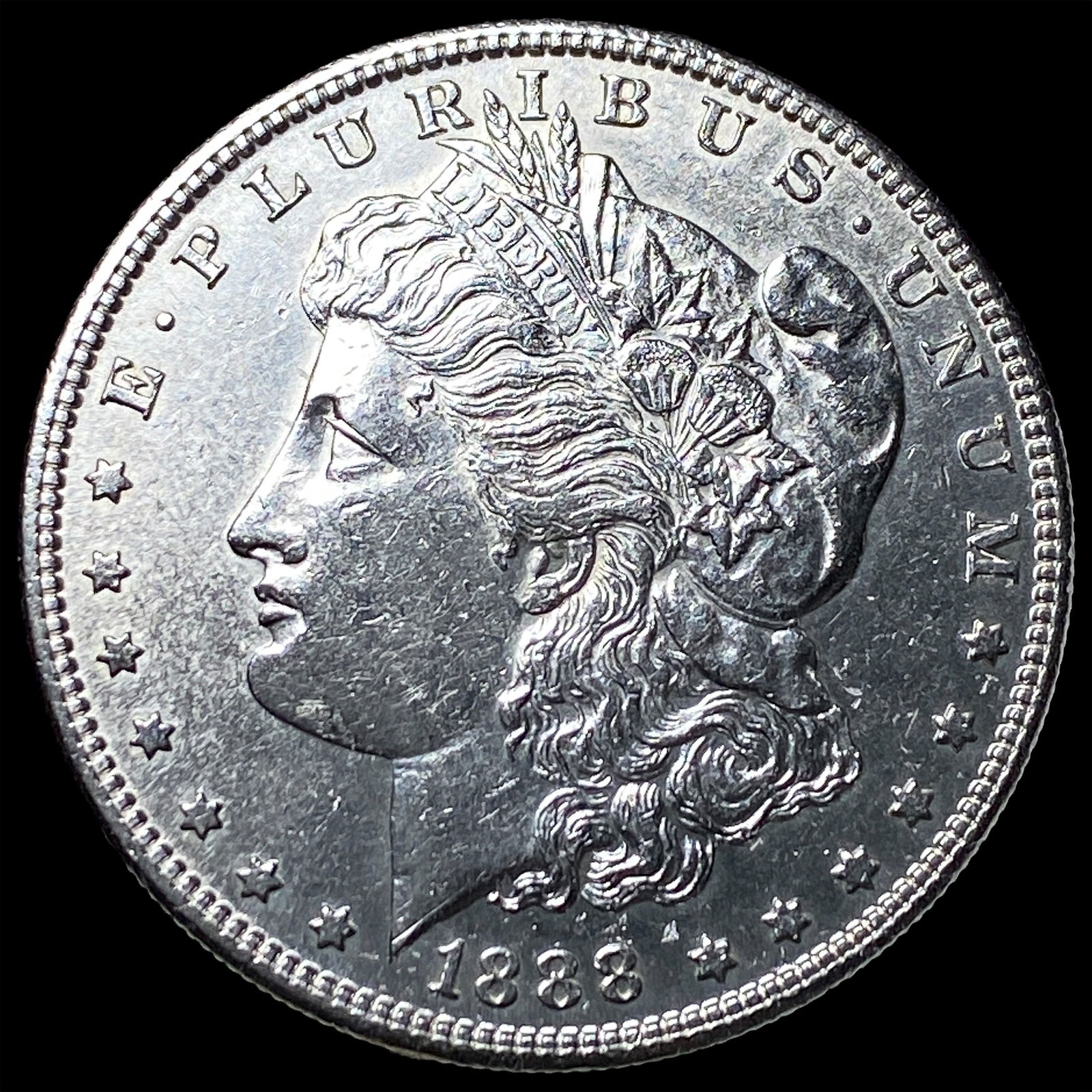1888-S Silver Morgan Dollar CHOICE AU: 1888-S Silver Morgan Dollar CHOICE AU