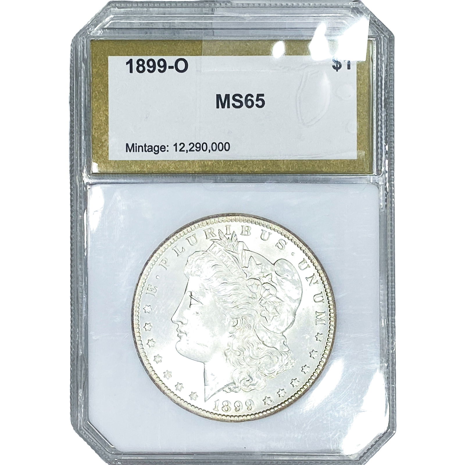 1899-O Morgan Silver Dollar PCI MS65: 1899-O Morgan Silver Dollar PCI MS65