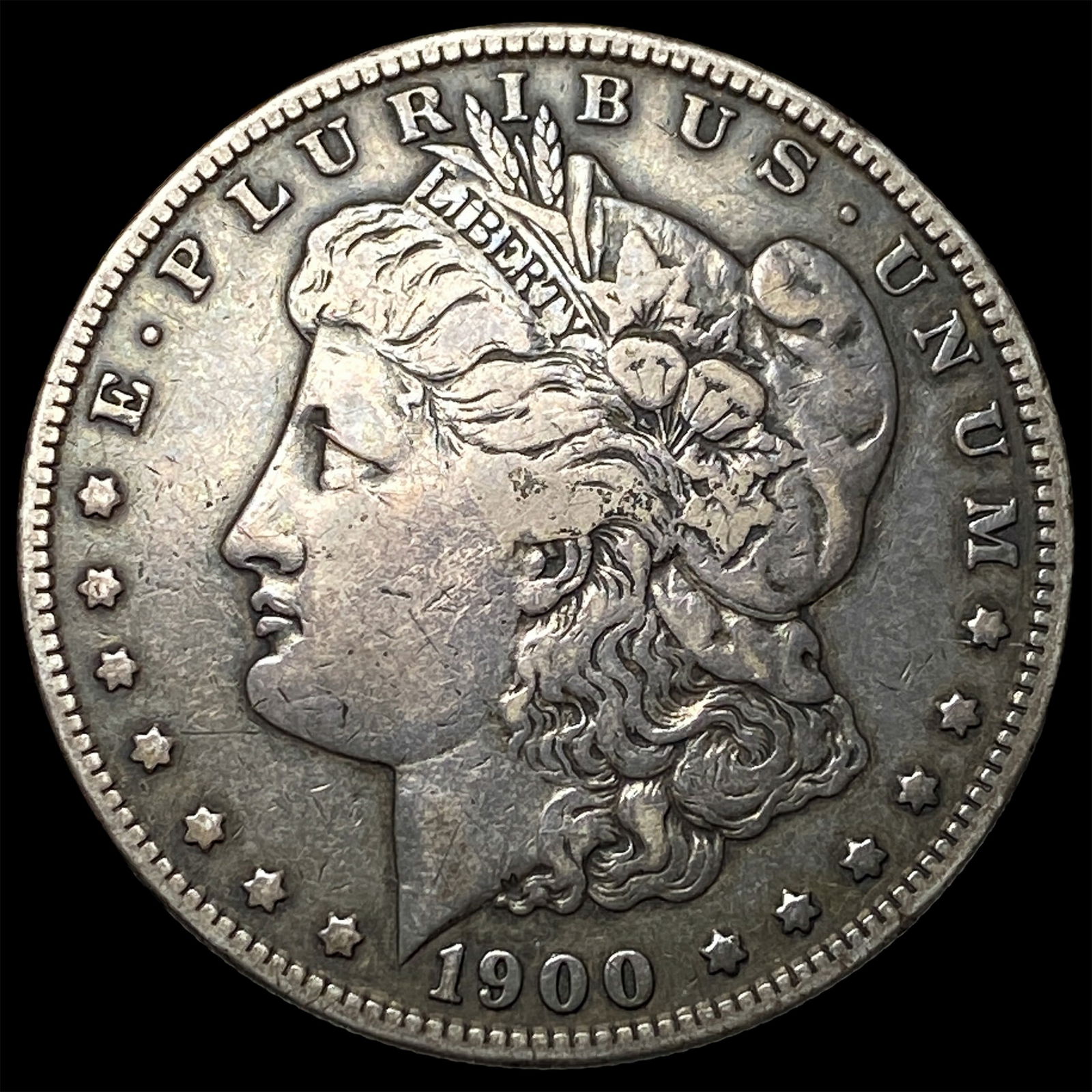 1900-S Silver Morgan Dollar ABOUT UNCIRCULATED: 1900-S Silver Morgan Dollar ABOUT UNCIRCULATED