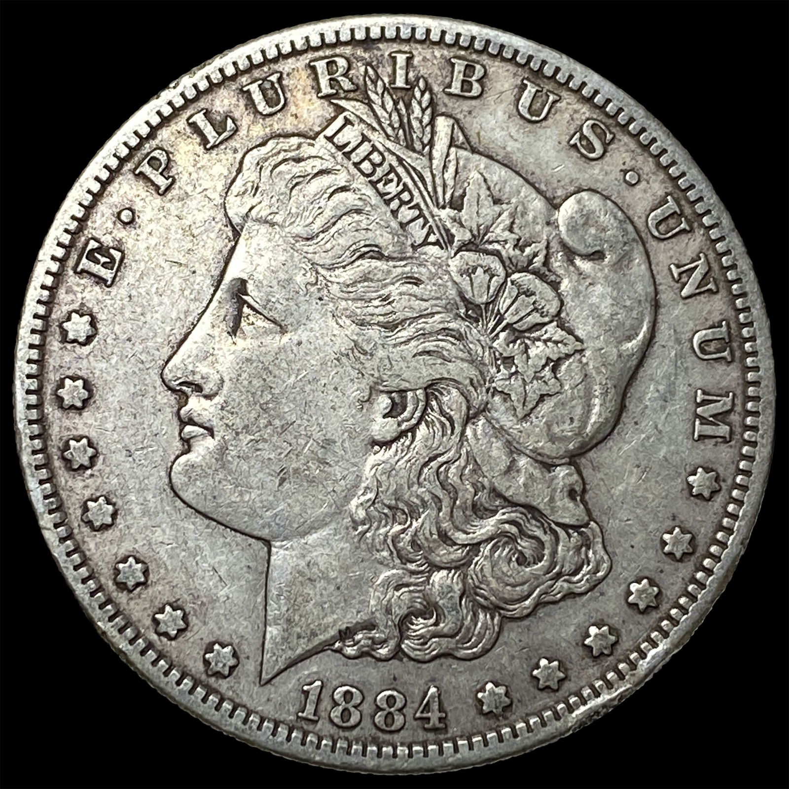 1884-S Silver Morgan Dollar NEARLY UNCIRCULATED: 1884-S Silver Morgan Dollar NEARLY UNCIRCULATED