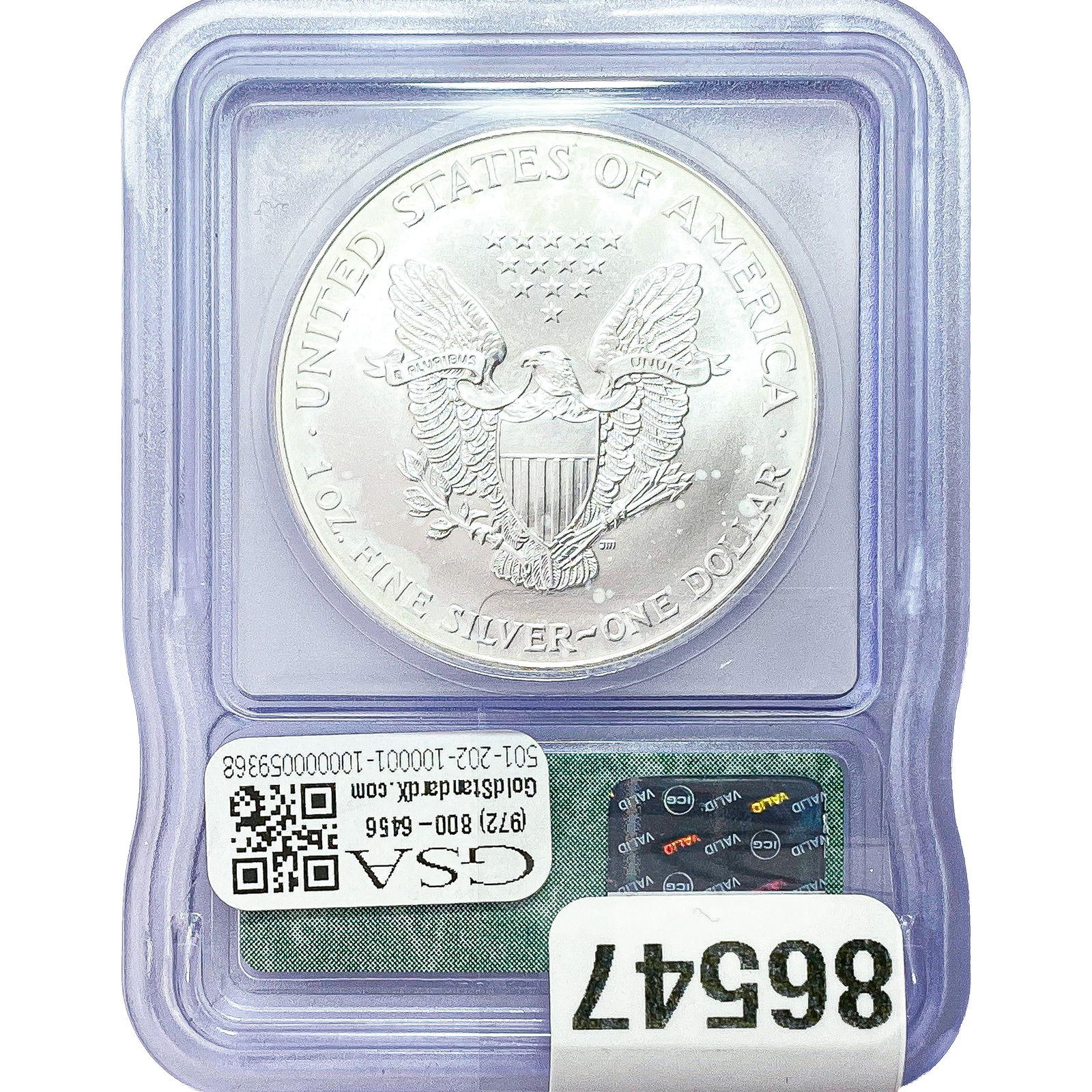 2000 Silver Eagle ICG MS69 - 2