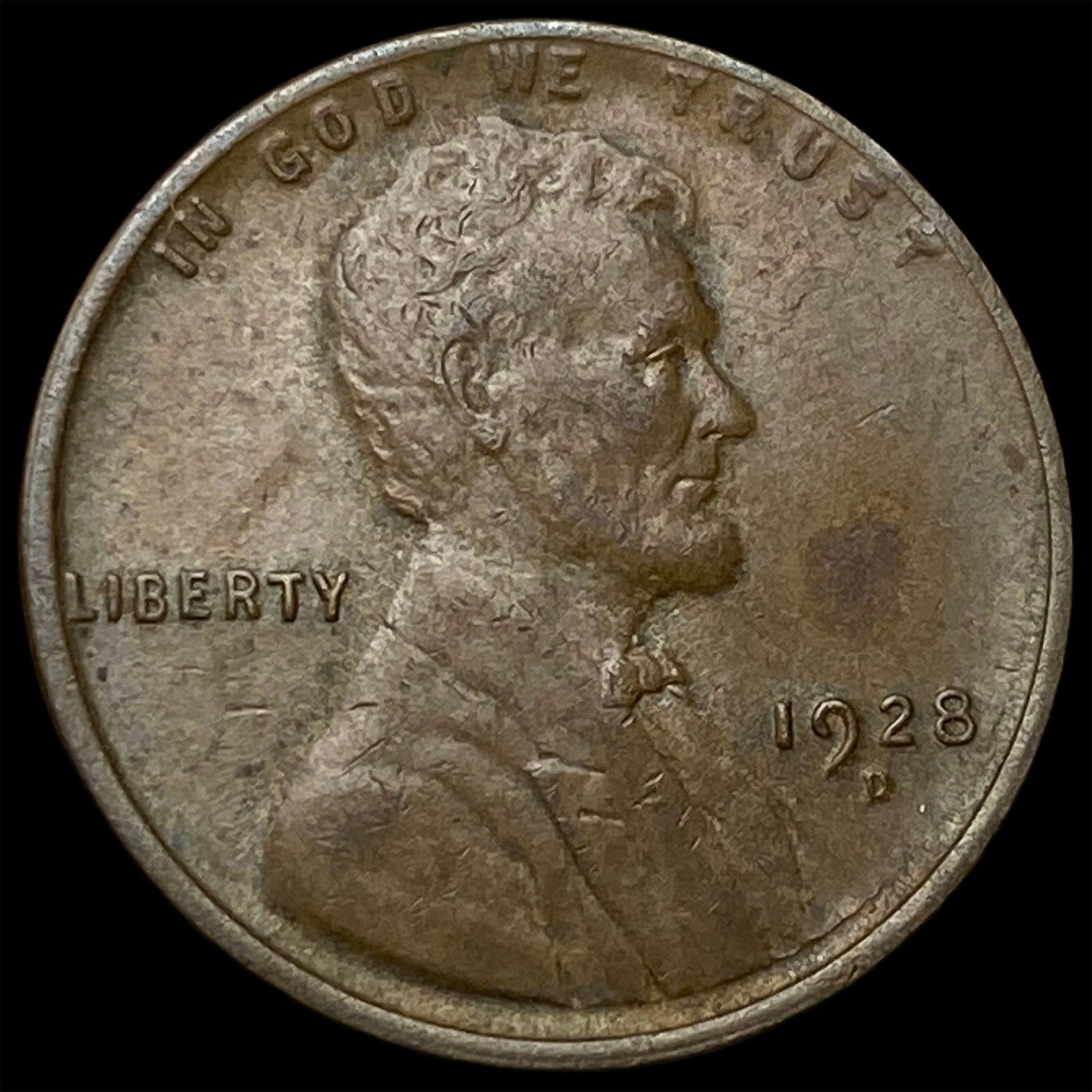 1928-D Lincoln Wheat Cent CHOICE AU: 1928-D Lincoln Wheat Cent CHOICE AU