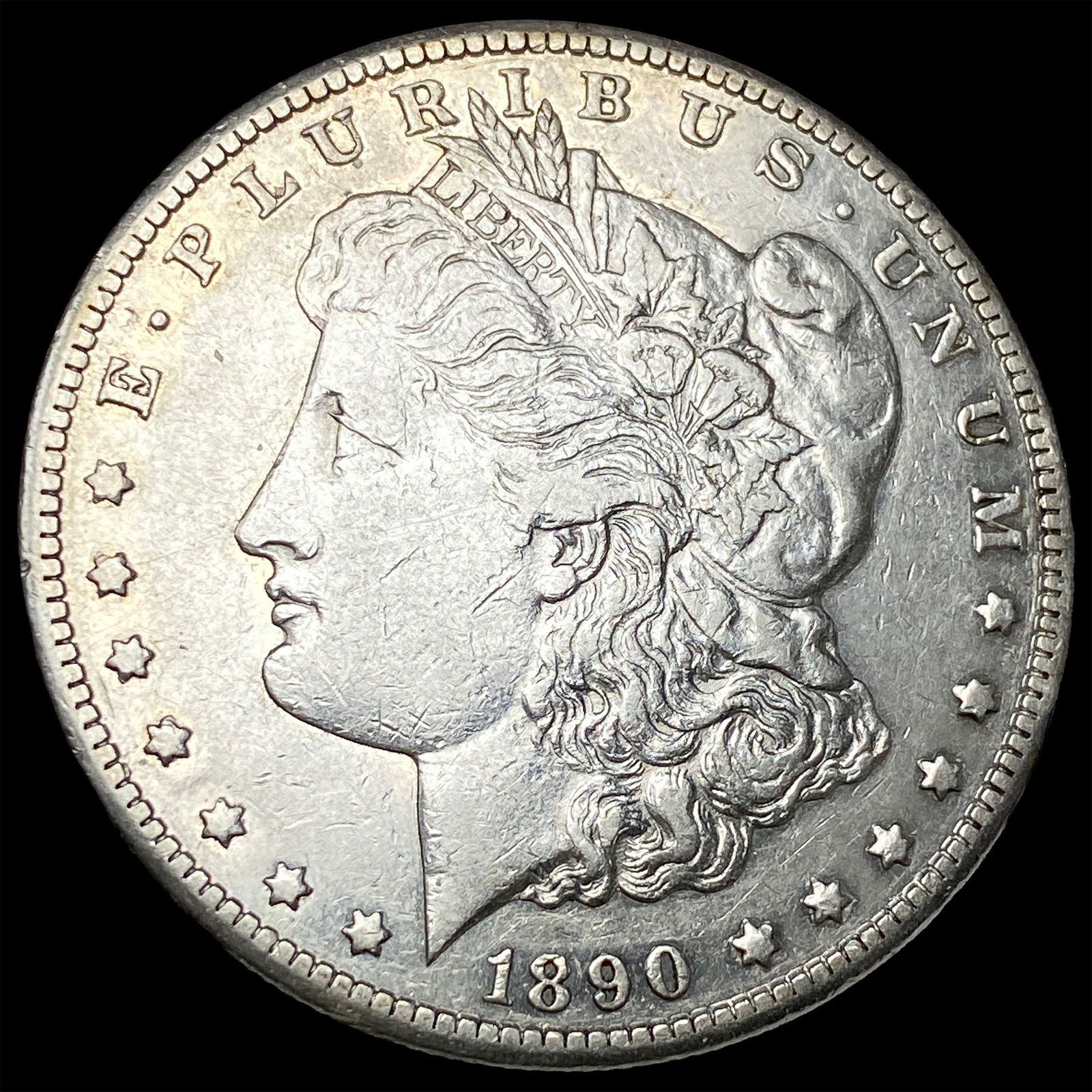 1890-CC Silver Morgan Dollar NEARLY UNCIRCULATED: 1890-CC Silver Morgan Dollar NEARLY UNCIRCULATED