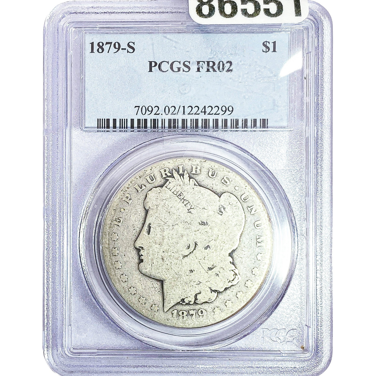 1879-S Morgan Silver Dollar PCGS FR02: 1879-S Morgan Silver Dollar PCGS FR02