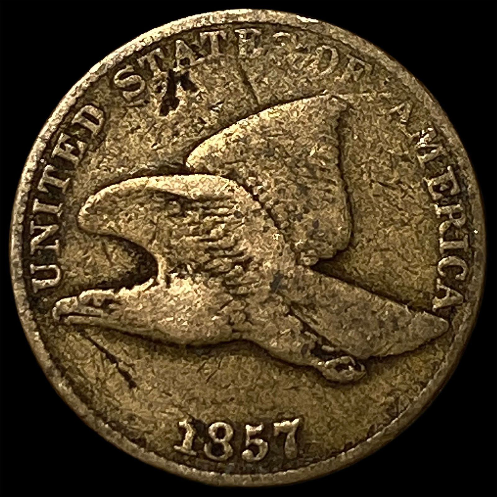 1857 Copper-Nickel Flying Eagle Cent HIGH GRADE: 1857 Copper-Nickel Flying Eagle Cent HIGH GRADE