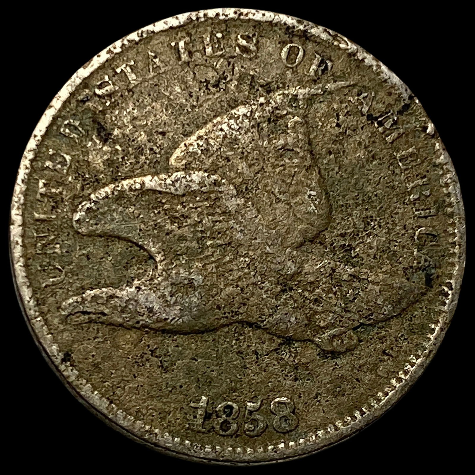 1858 Copper-Nickel Flying Eagle Cent HIGH GRADE: 1858 Copper-Nickel Flying Eagle Cent HIGH GRADE