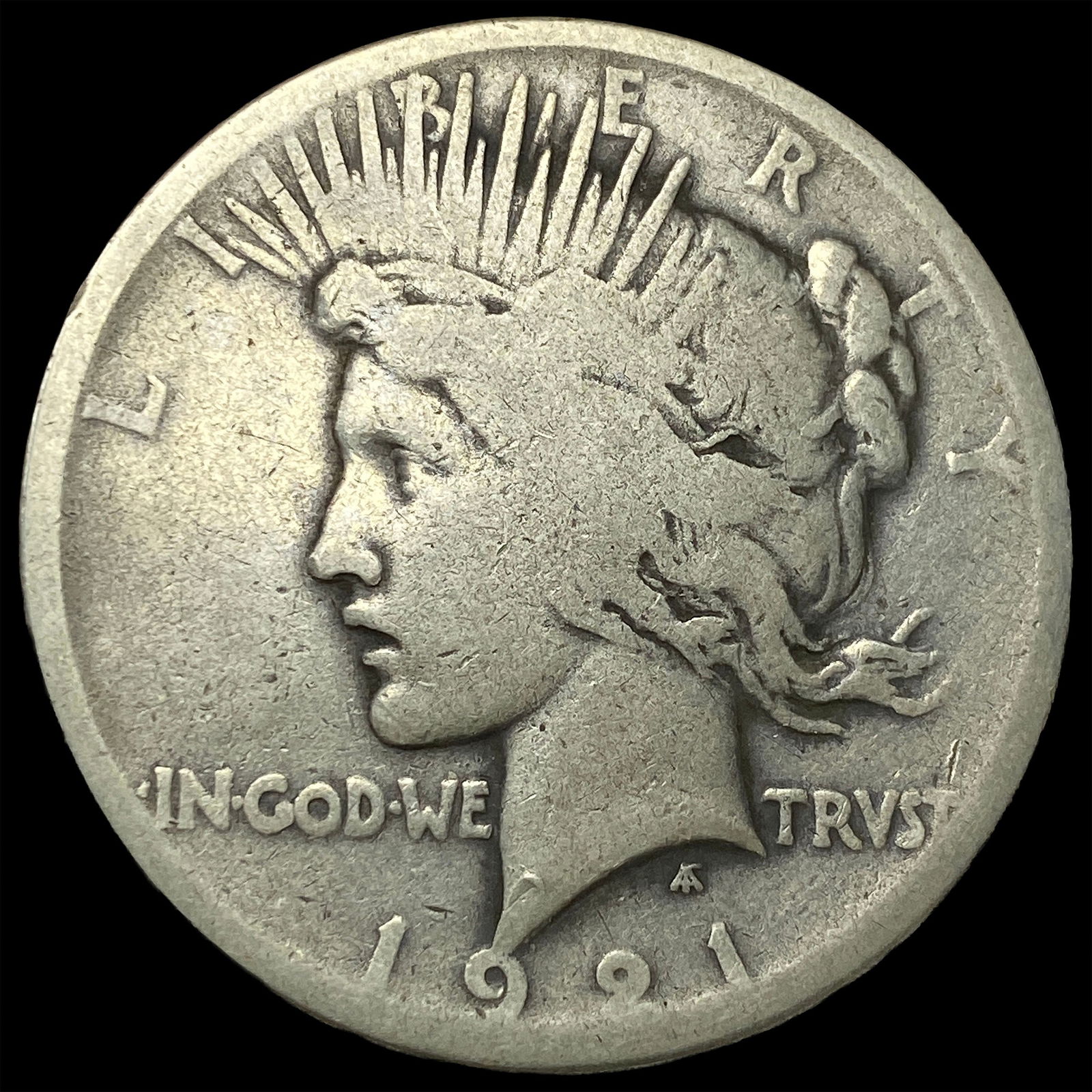 1921 Silver Peace Dollar NICELY CIRCULATED: 1921 Silver Peace Dollar NICELY CIRCULATED