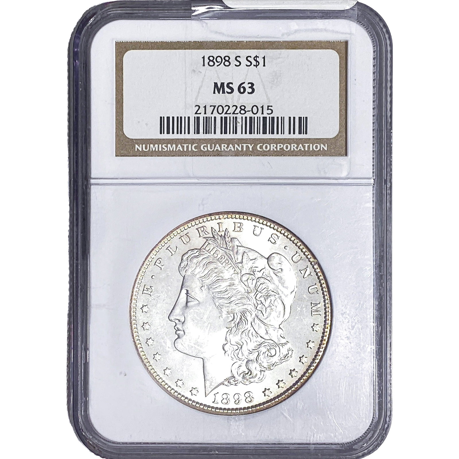 1898-S Morgan Silver Dollar NGC MS63 (1 of 2)