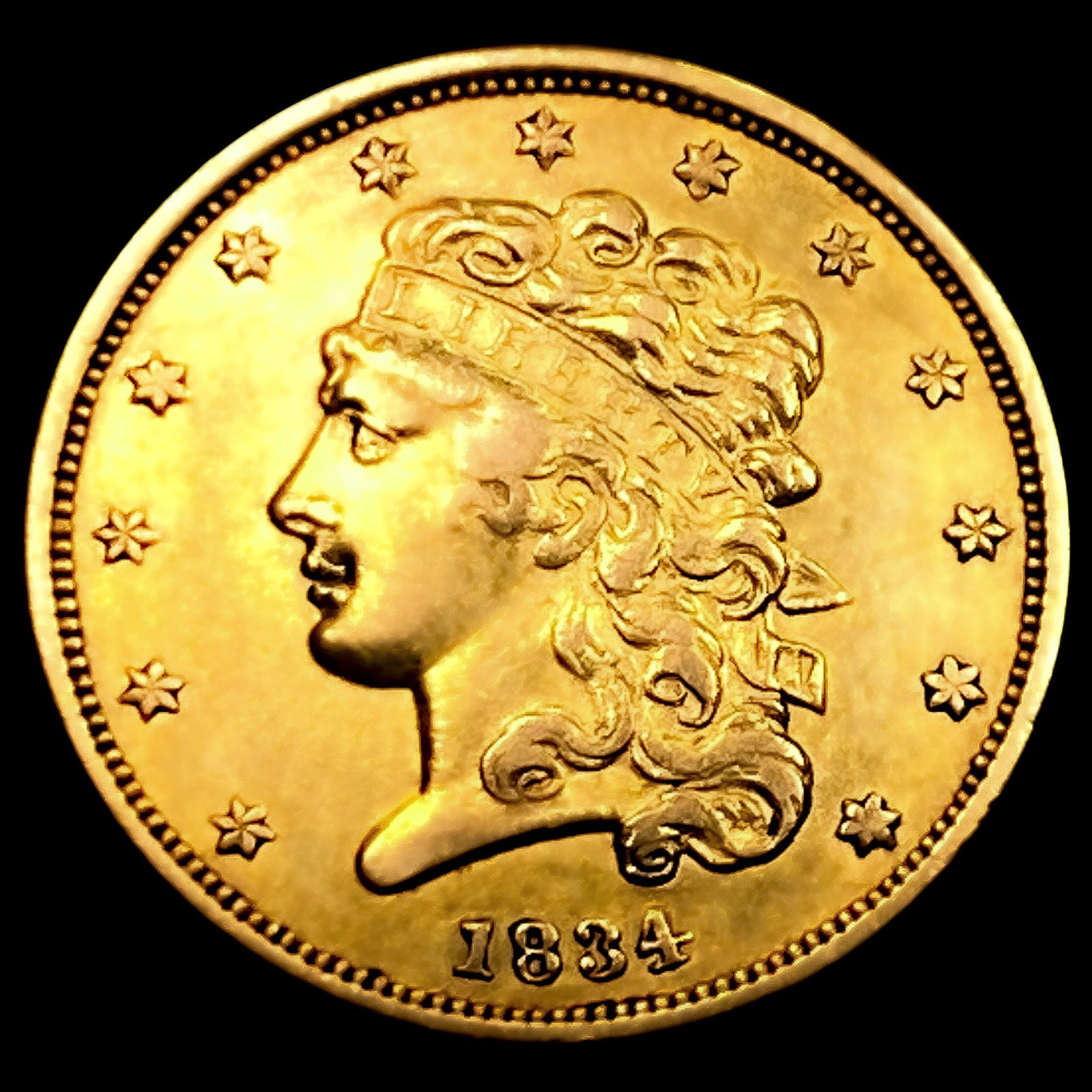 1834 $5 Gold Half Eagle (1 of 2)