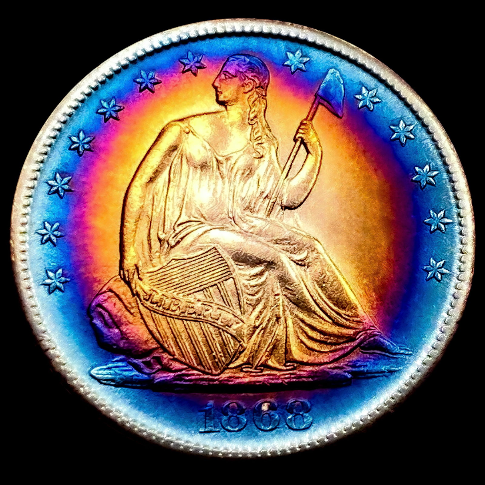1868-S Seated Liberty Half Dollar (1 of 2)