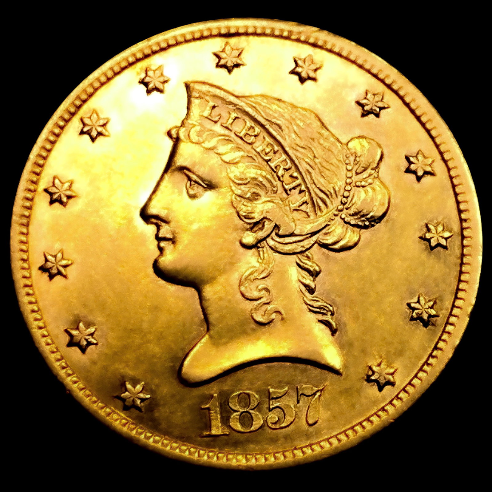 1857-S $10 Gold Eagle (1 of 2)