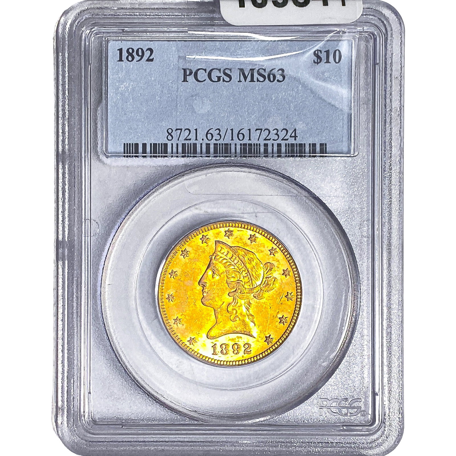 1892 $10 Gold Eagle PCGS MS63 (1 of 2)