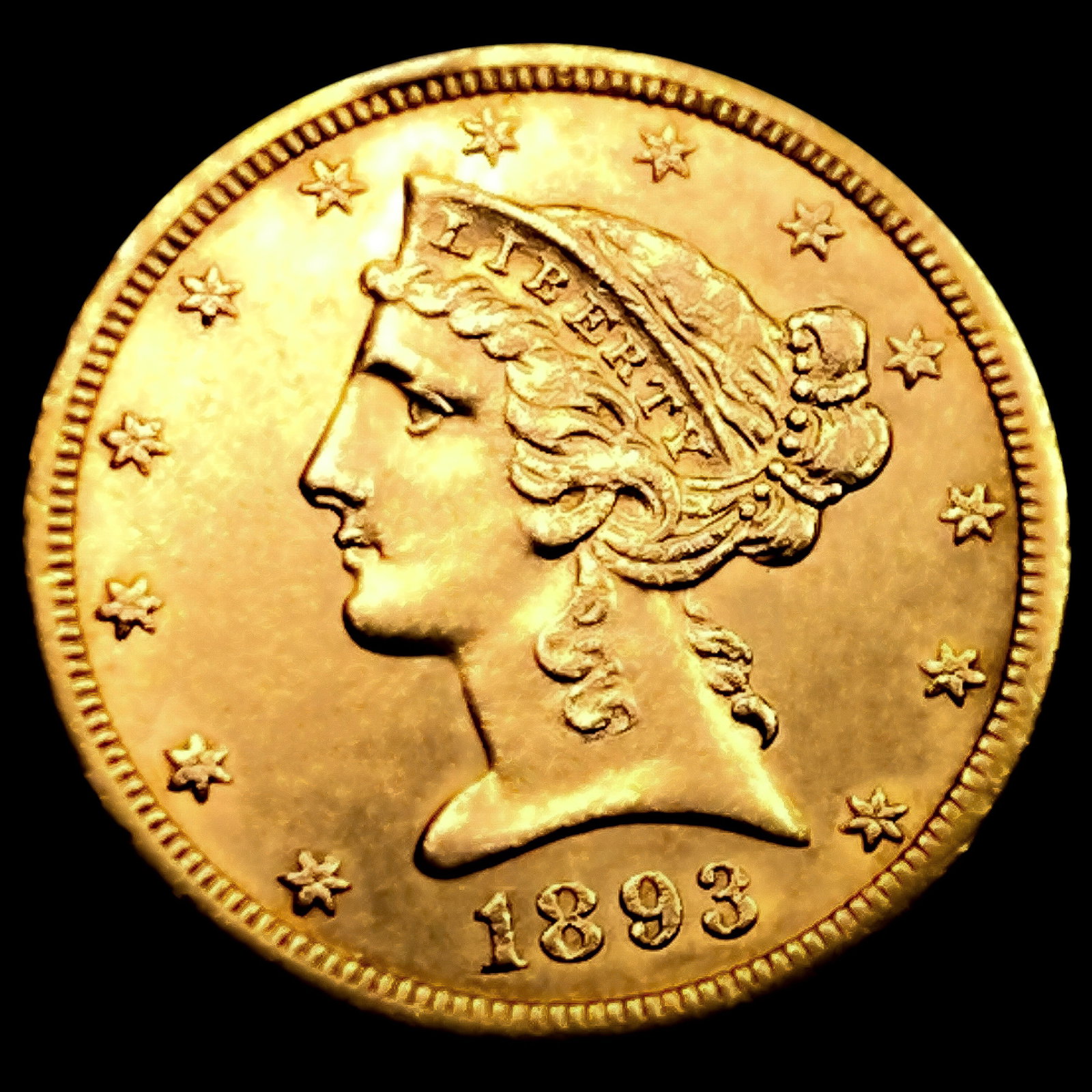 1893-CC $5 Gold Half Eagle (1 of 2)