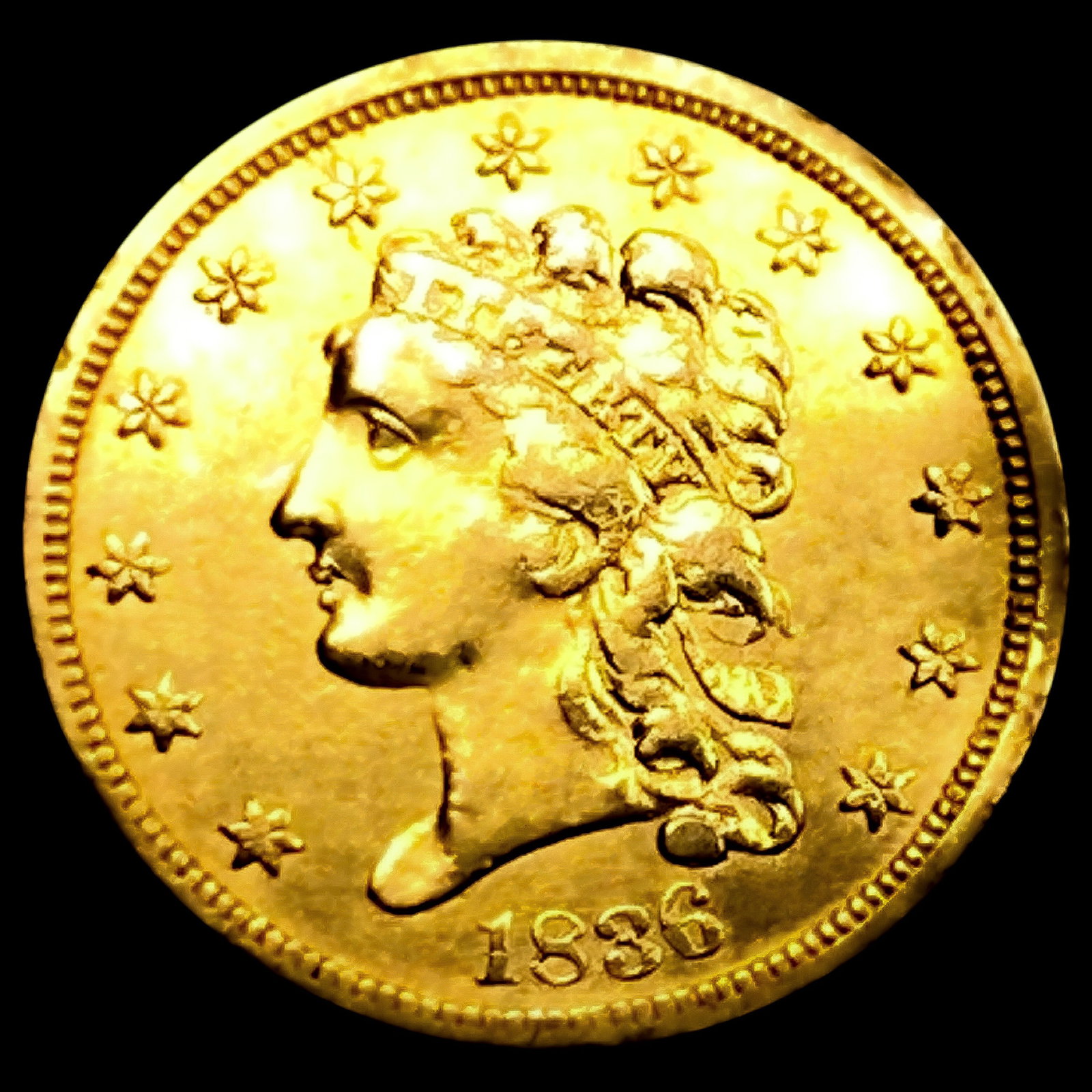 1836 $2.50 Gold Quarter Eagle (1 of 2)