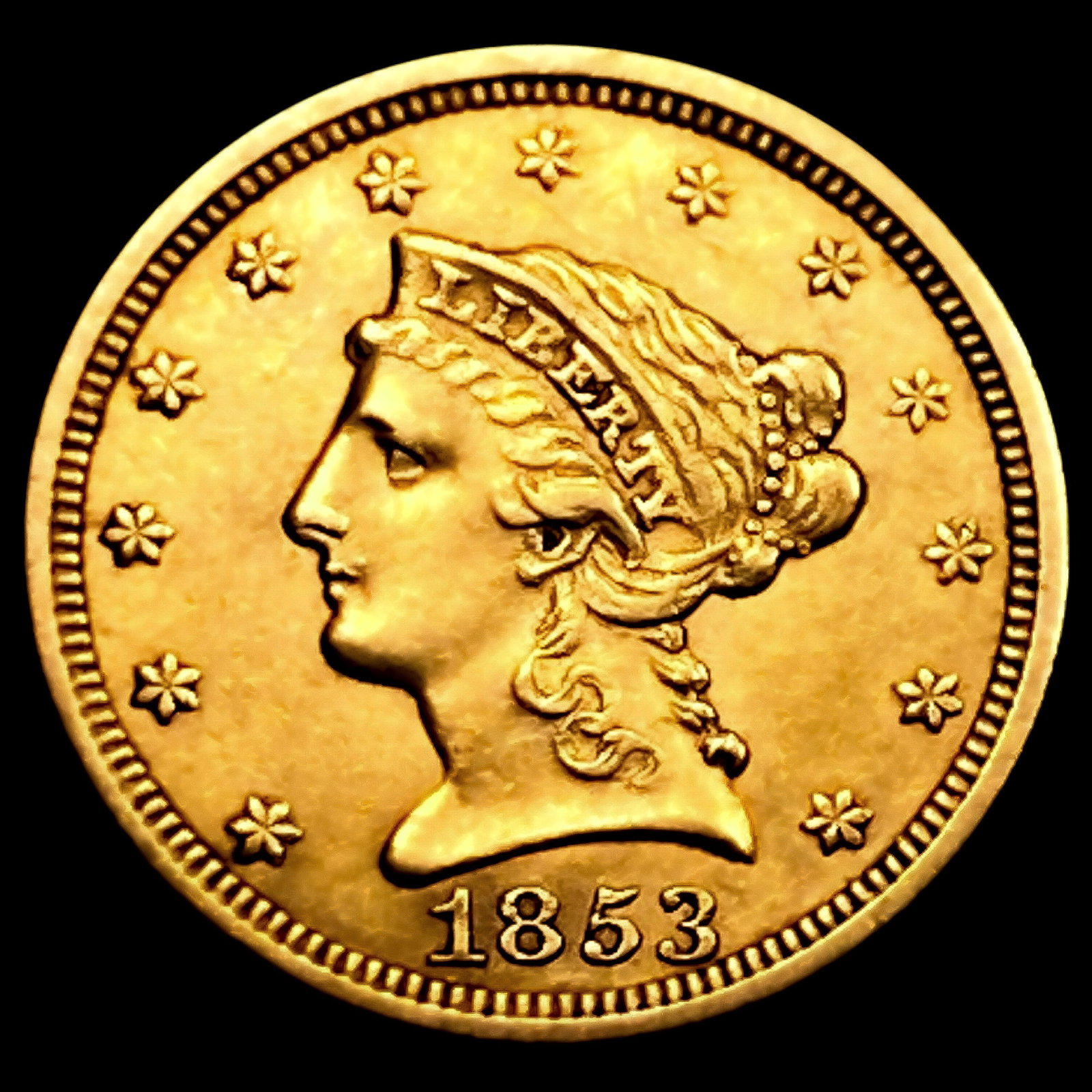 1853 $2.50 Gold Quarter Eagle (1 of 2)