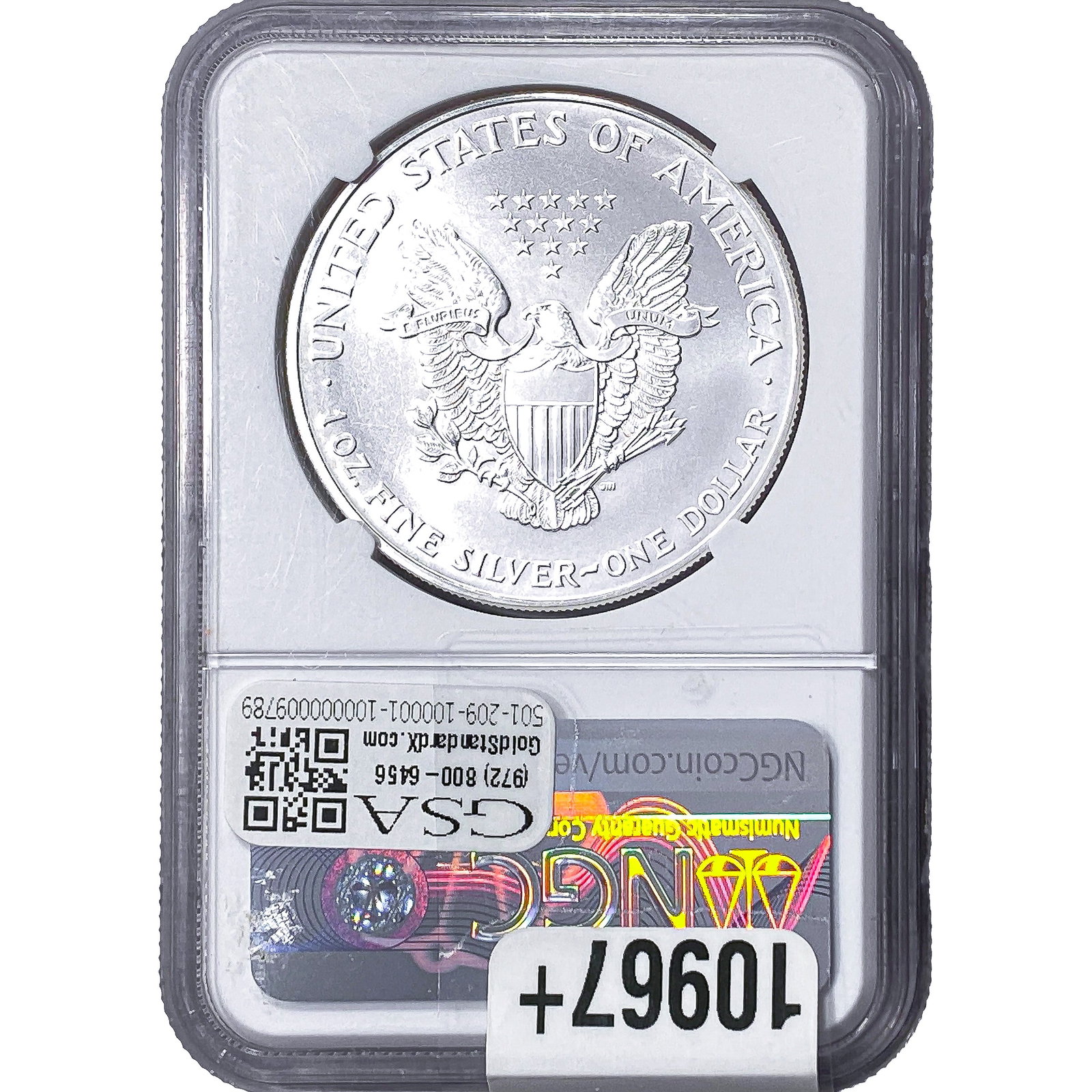1997 Silver Eagle NGC MS70 - 2