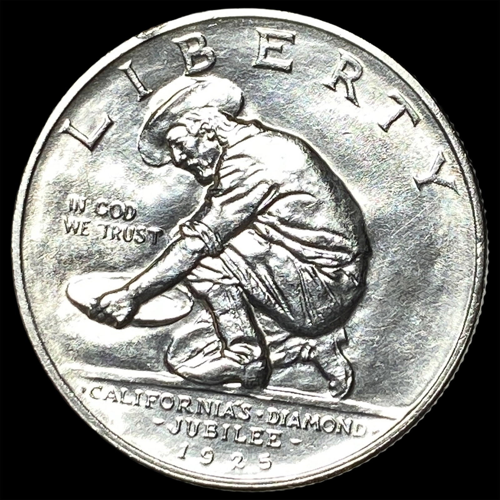 1925-S Silver California Jubilee Half Dollar UNCIRCULATED: 1925-S Silver California Jubilee Half Dollar UNCIRCULATED