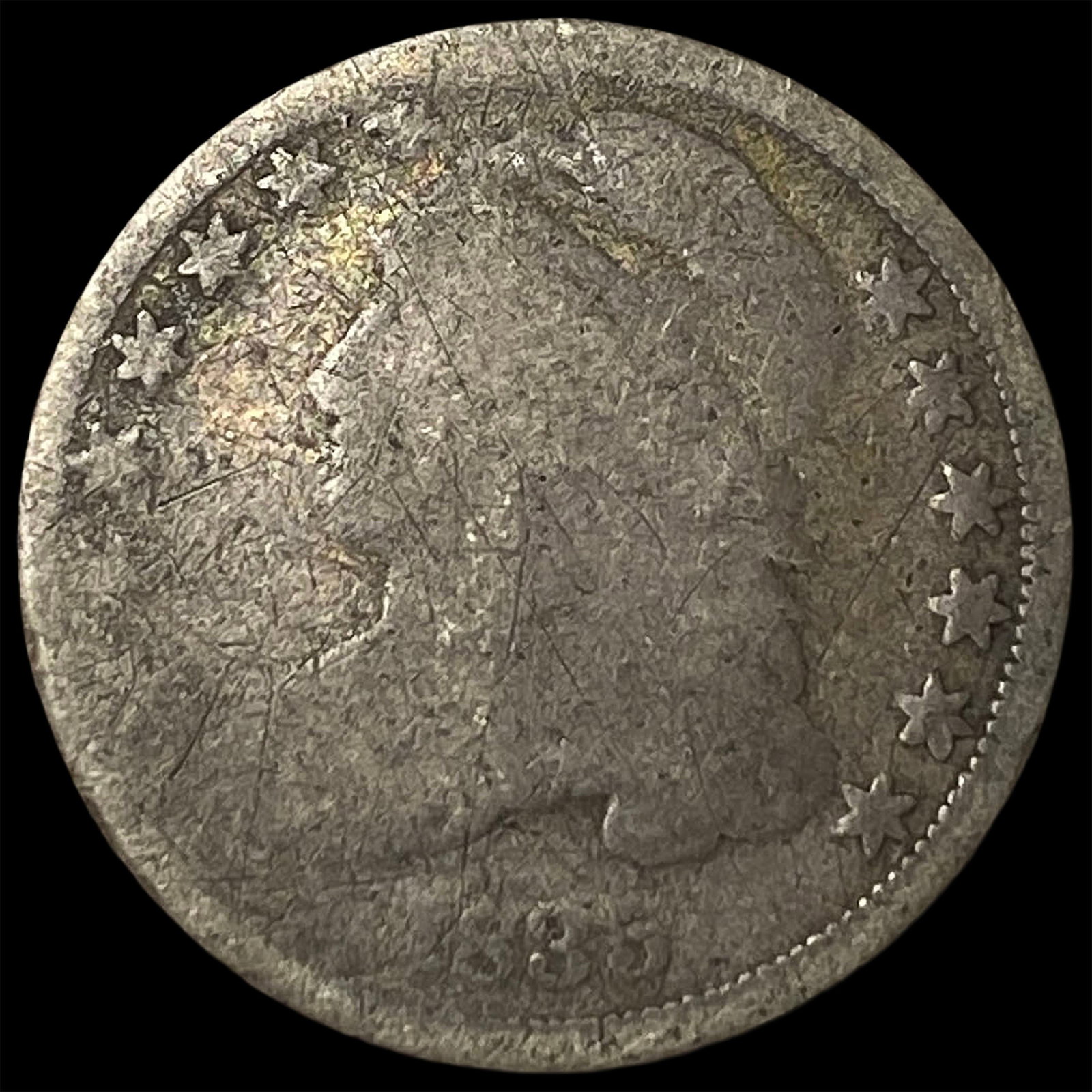 1835 Silver Capped Bust Dime NICELY CIRCULATED (1 of 2)