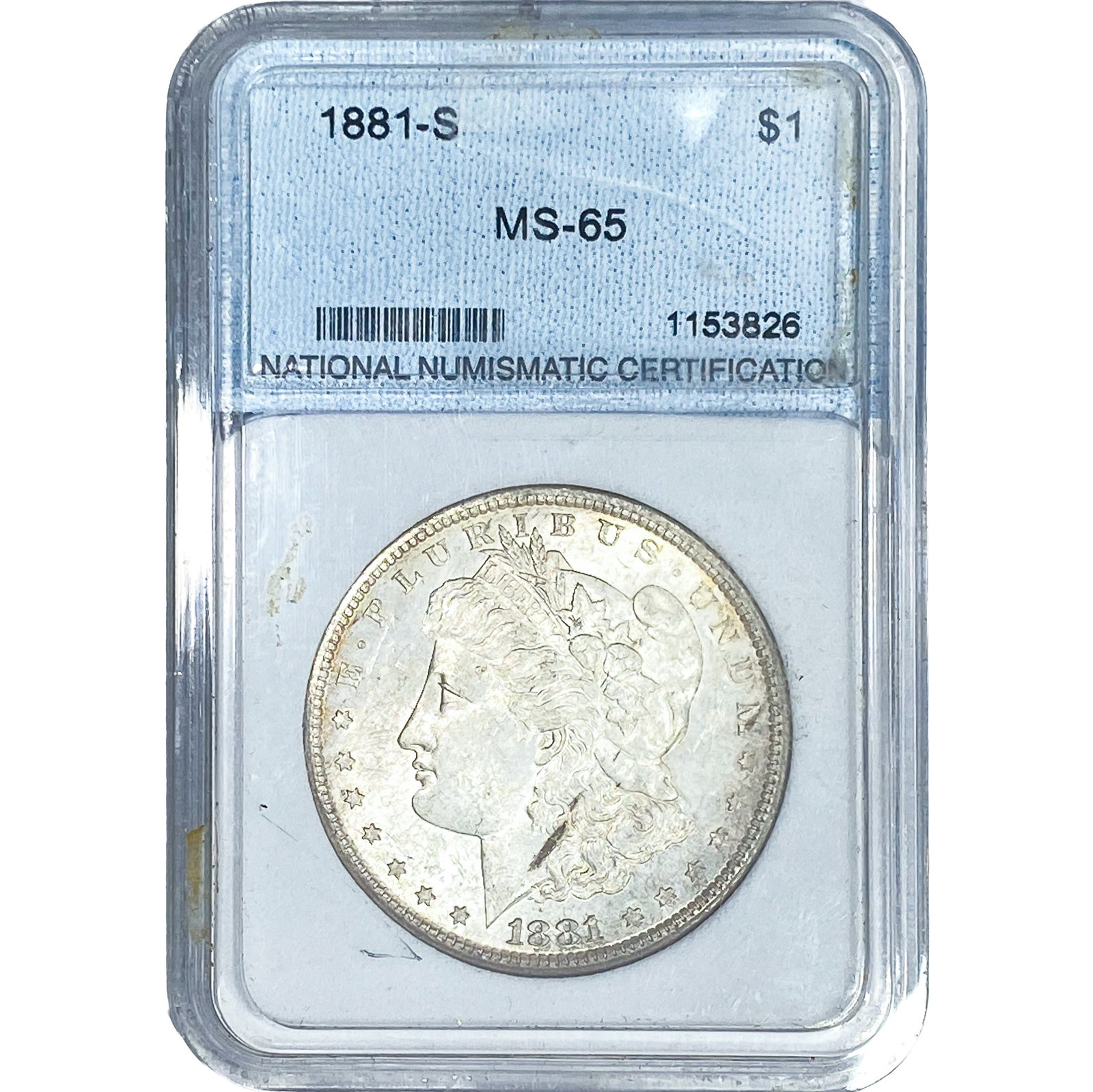 1881-S Morgan Silver Dollar NNC MS65 (1 of 2)