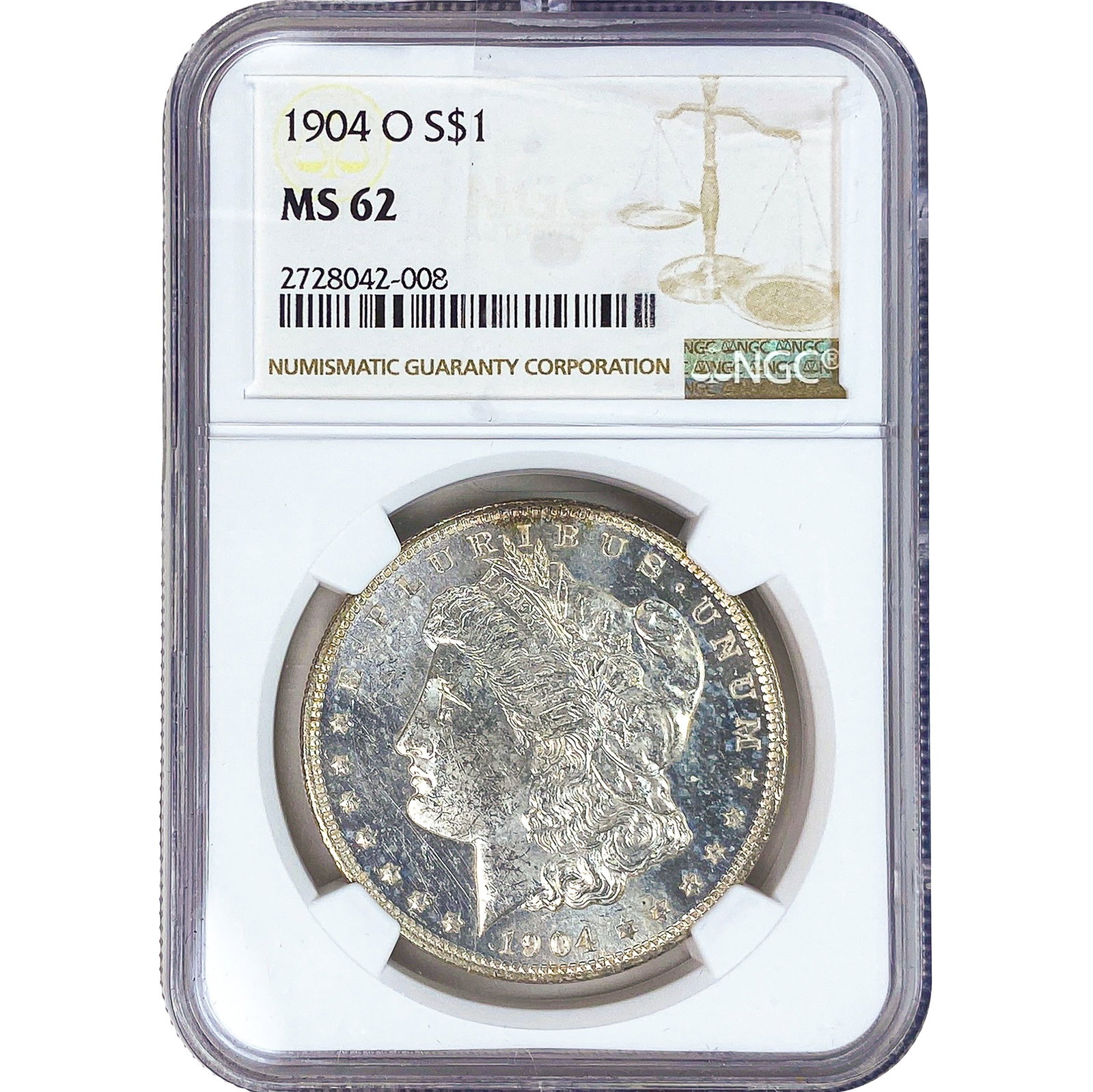 1904-O Morgan Silver Dollar NGC MS62 (1 of 2)
