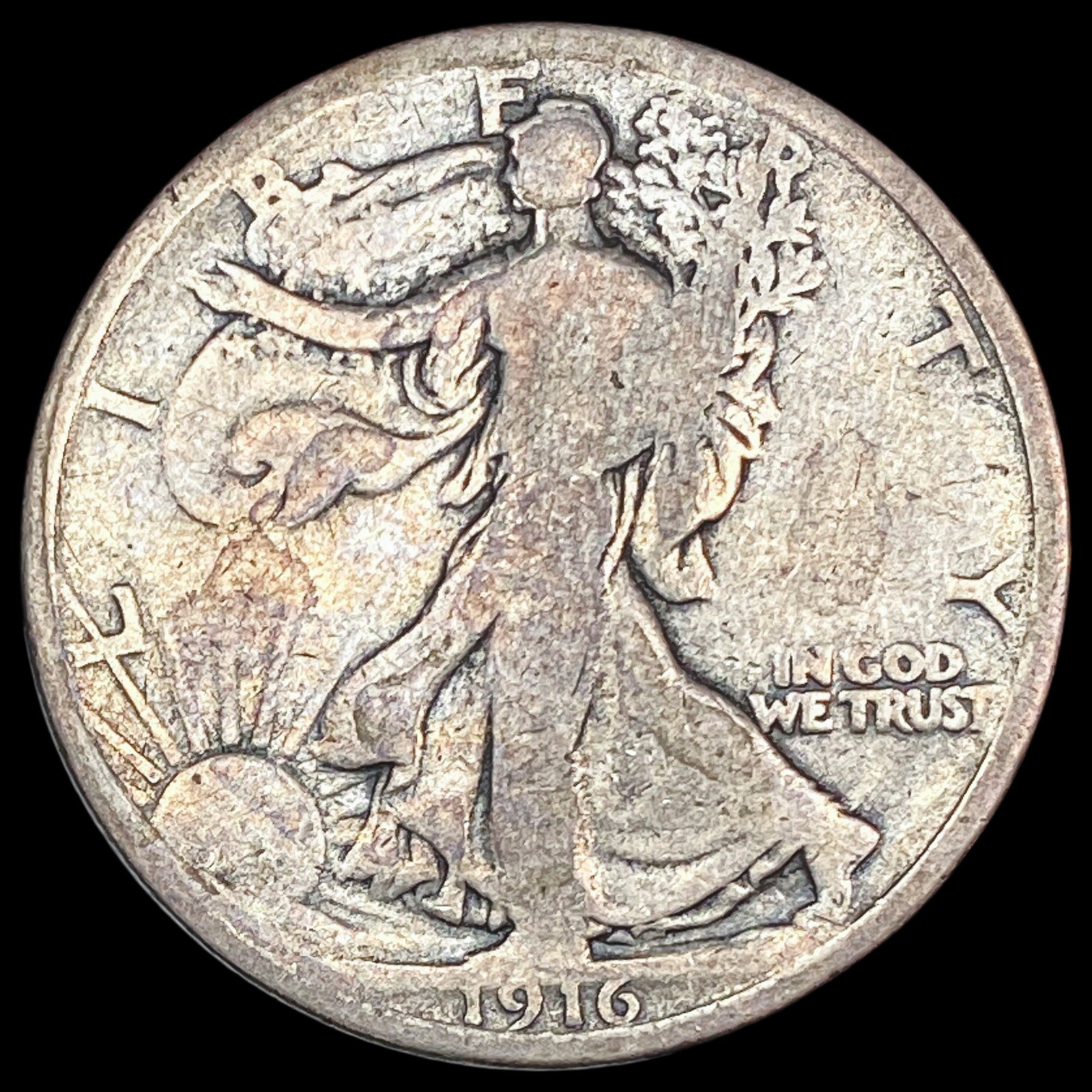 1916 Walking Liberty Half Dollar NICELY CIRCULATED (1 of 2)