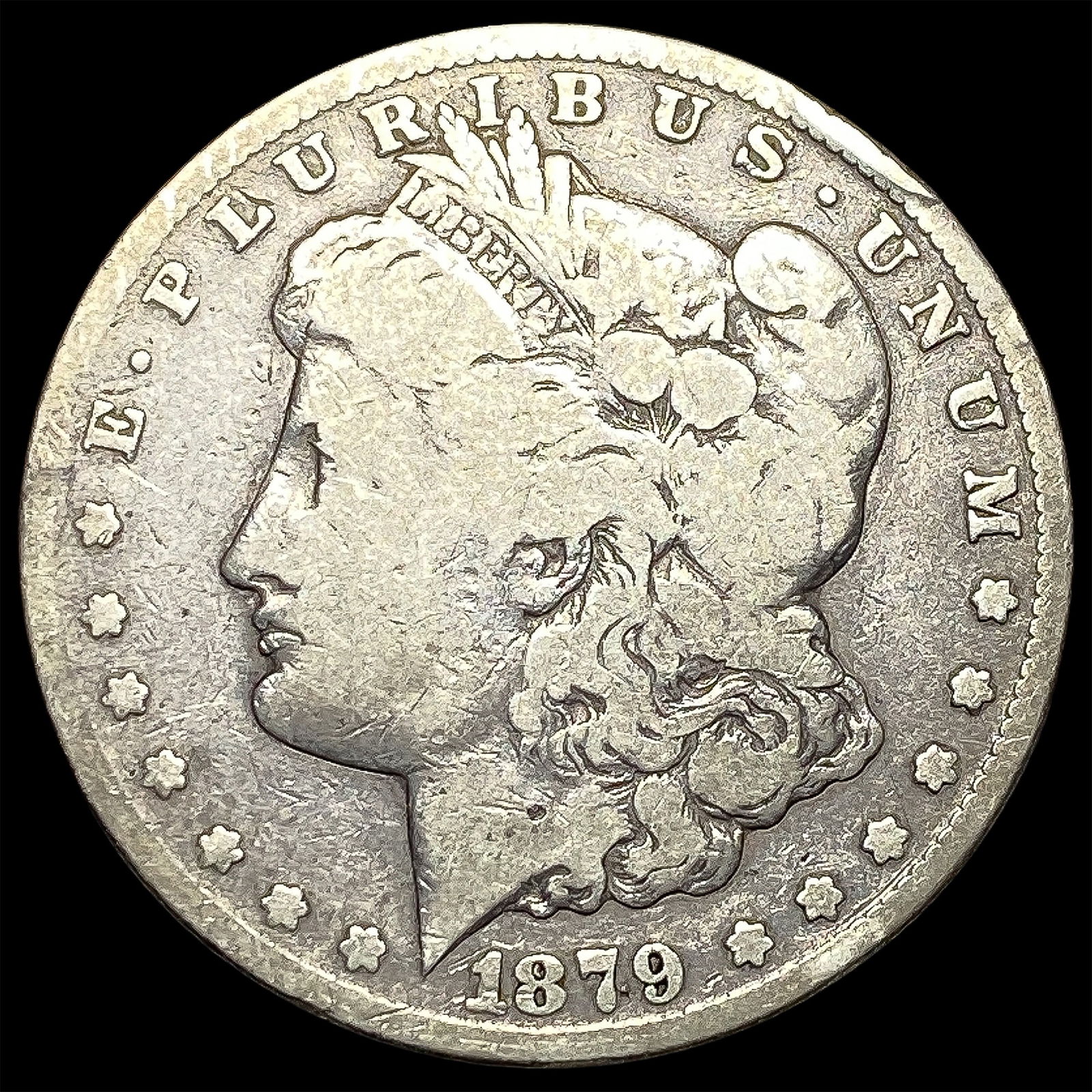 1879-CC Silver Morgan Dollar NICELY CIRCULATED NICELY CIRCULATED: 1879-CC Silver Morgan Dollar NICELY CIRCULATED NICELY CIRCULATED