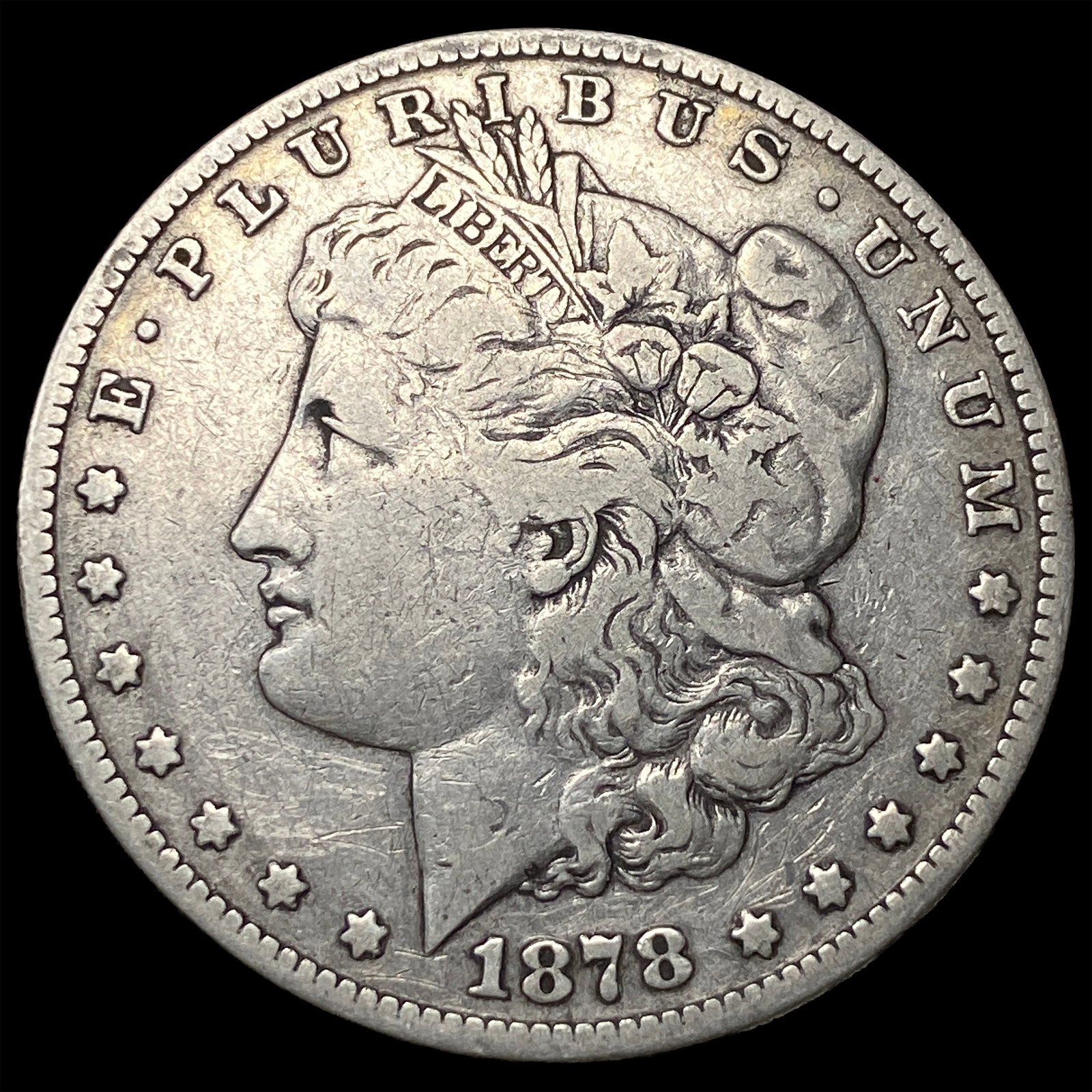 1878-S Silver Morgan Dollar LIGHTLY CIRCULATED: 1878-S Silver Morgan Dollar LIGHTLY CIRCULATED
