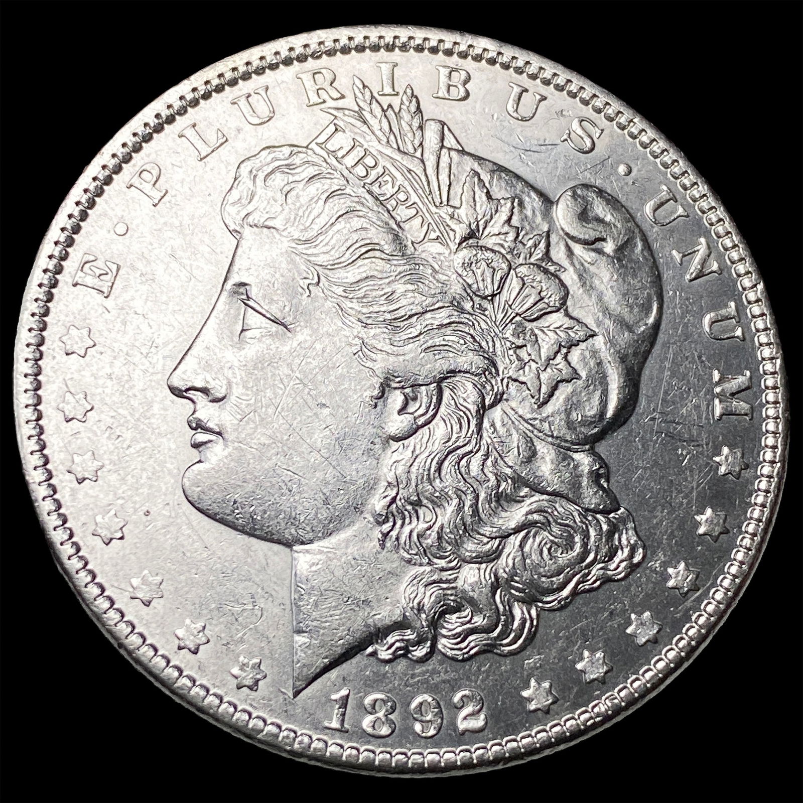1892 Morgan Silver Dollar CLOSELY UNCIRCULATED: 1892 Morgan Silver Dollar CLOSELY UNCIRCULATED