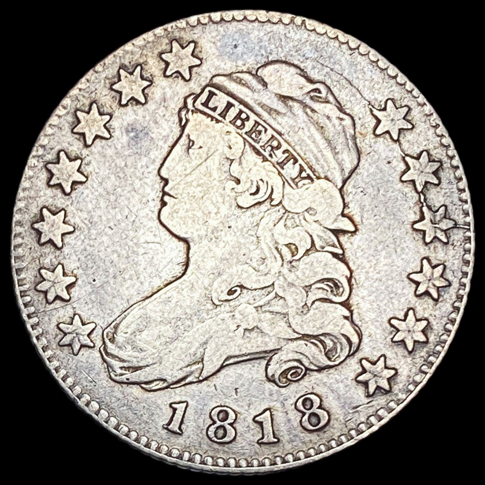 1818 Capped Bust Quarter LIGHTLY CIRCULATED: 1818 Capped Bust Quarter LIGHTLY CIRCULATED