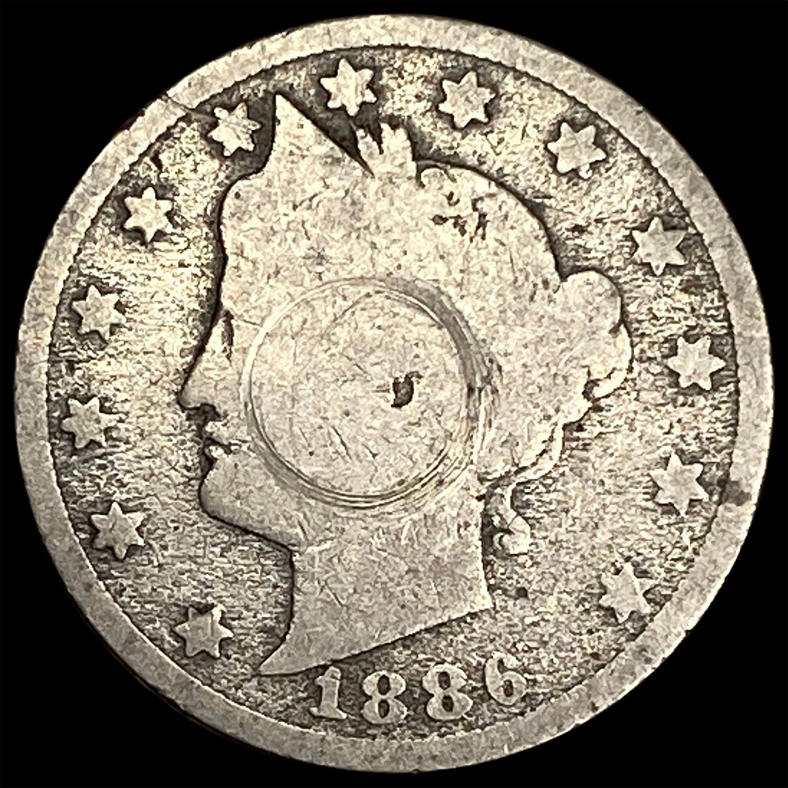 1886 Liberty Head Nickel HIGH GRADE (1 of 2)