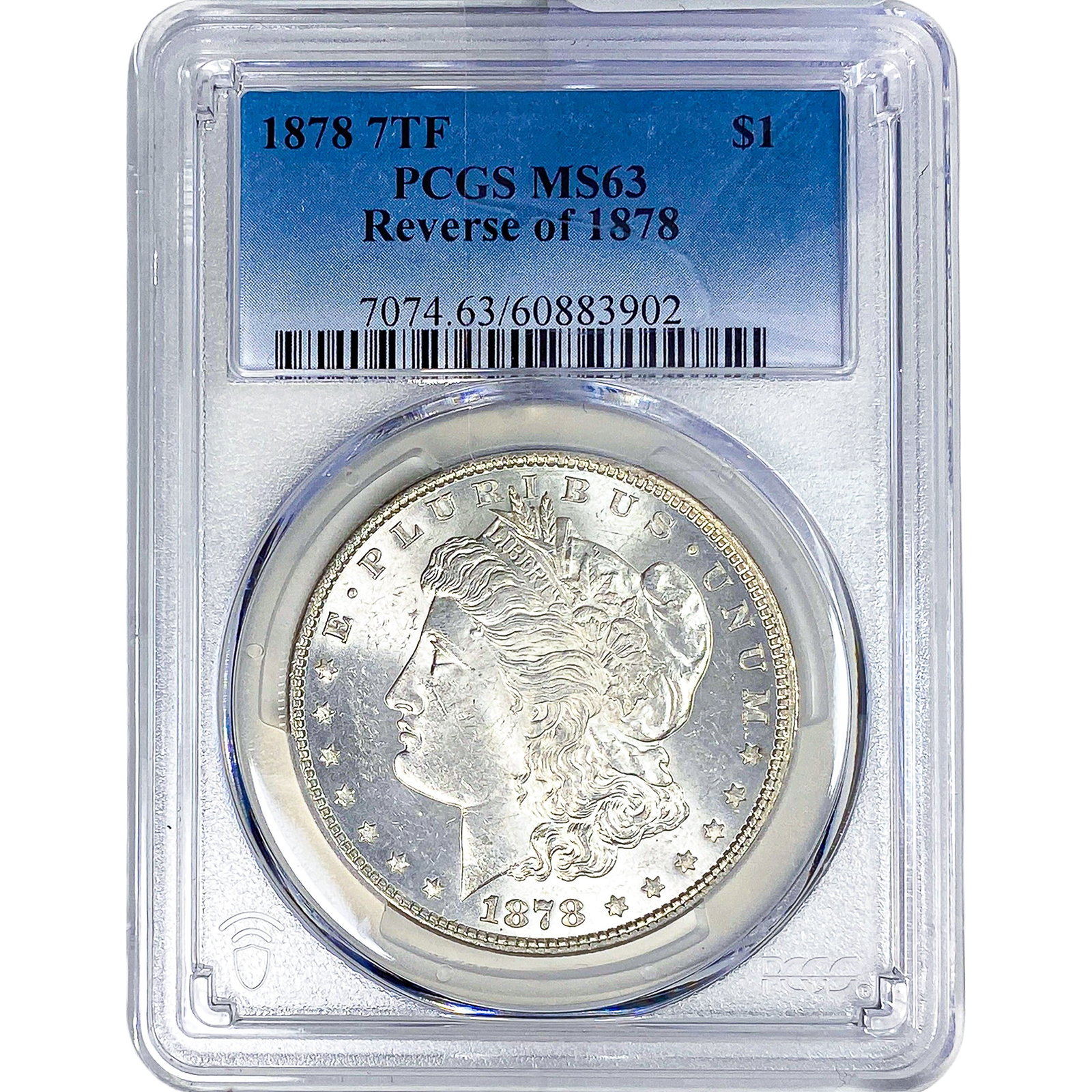 1878 7TF Morgan Silver Dollar PCGS MS63 Rev of 1878 (1 of 2)