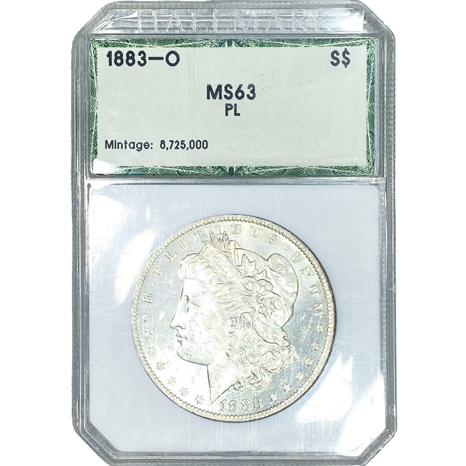 1883-O Morgan Silver Dollar MS63 PL: 1883-O Morgan Silver Dollar MS63 PL