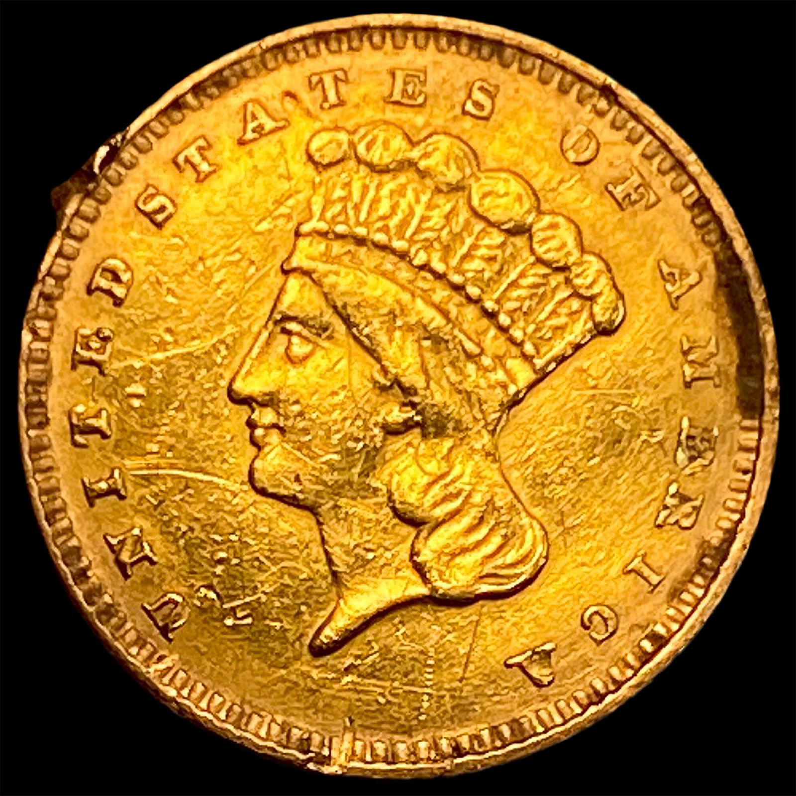 1883 Gold $1 Indian Head HIGH GRADE: 1883 Gold $1 Indian Head HIGH GRADE