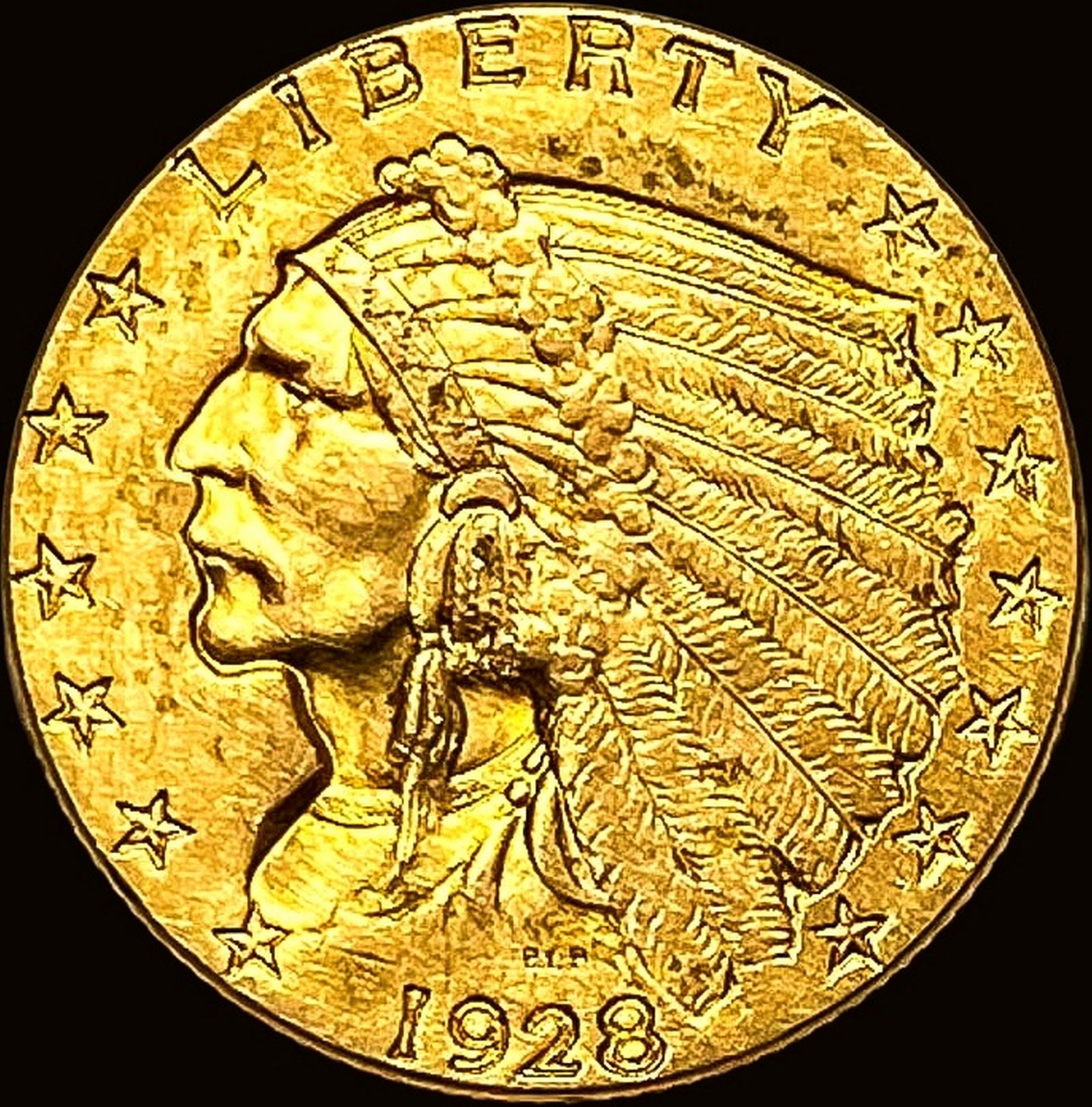 1928 Indian Head Gold $2.50 Quarter Eagle UNCIRCULATED: 1928 Indian Head Gold $2.50 Quarter Eagle UNCIRCULATED