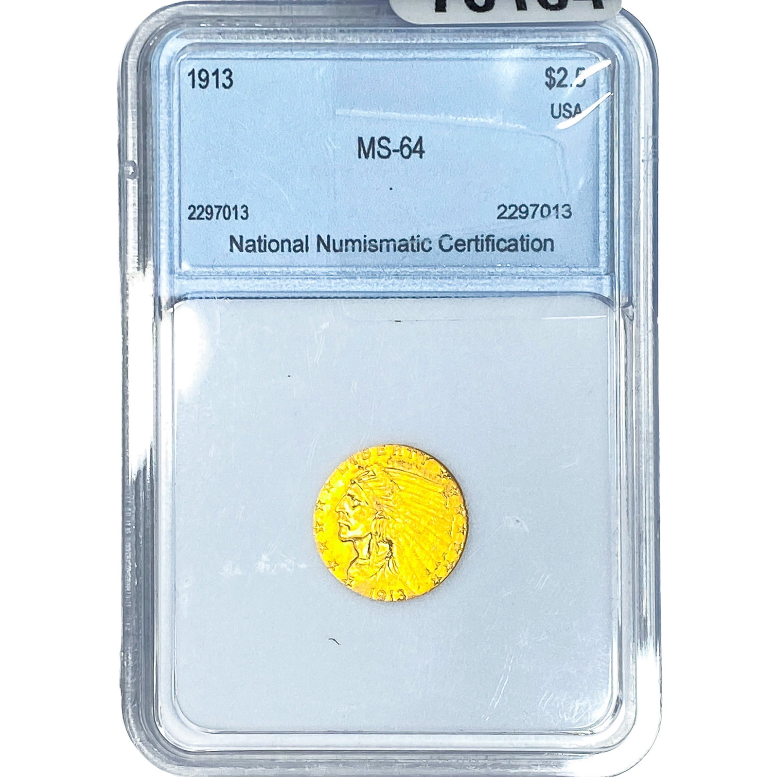 1913 $2.50 Gold Quarter Eagle NNC MS64 (1 of 2)