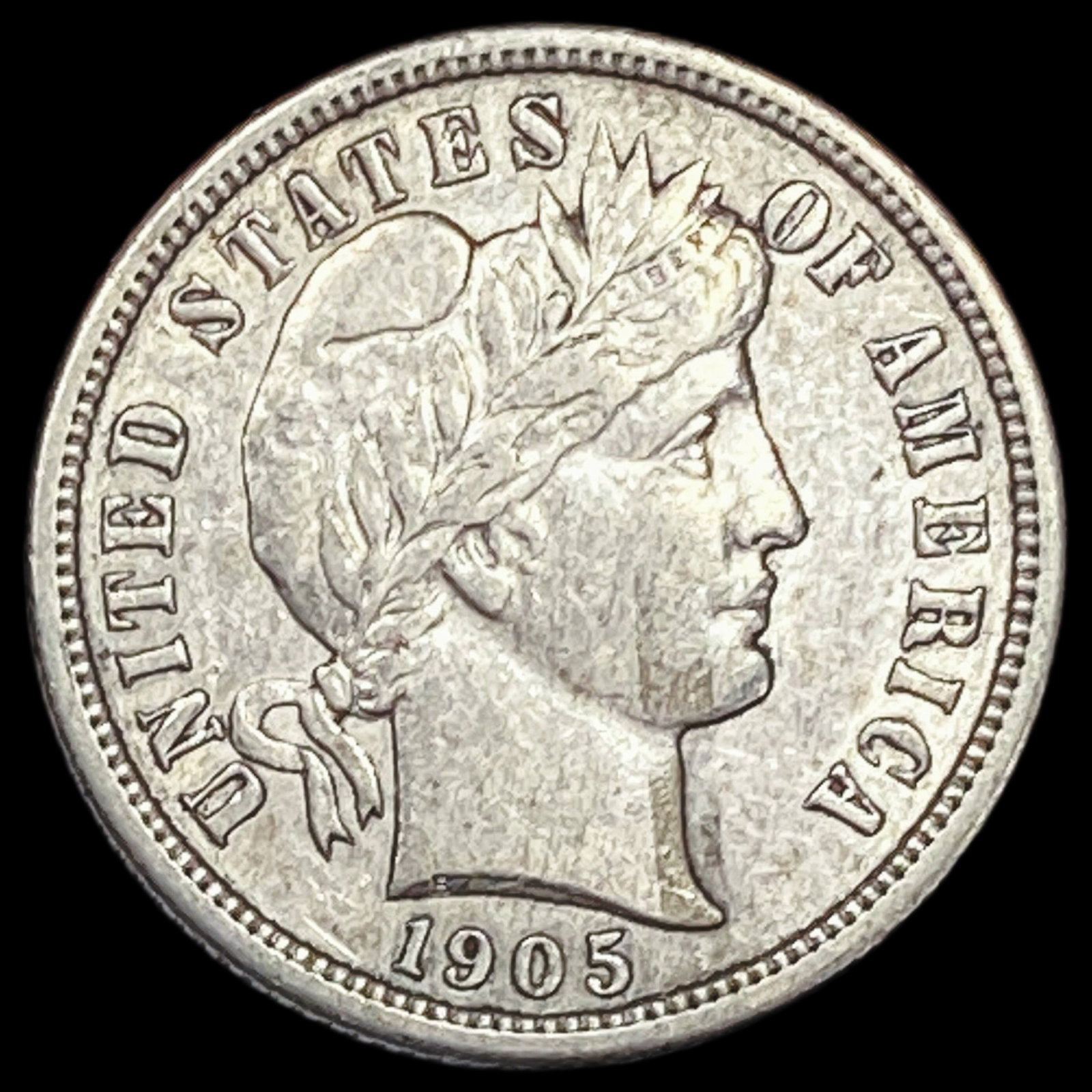 1905-S Silver Barber Dime CHOICE AU (1 of 2)