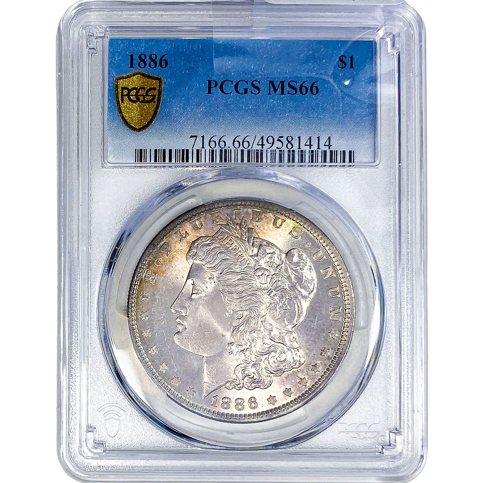 1886 Morgan Silver Dollar PCGS MS66: 1886 Morgan Silver Dollar PCGS MS66