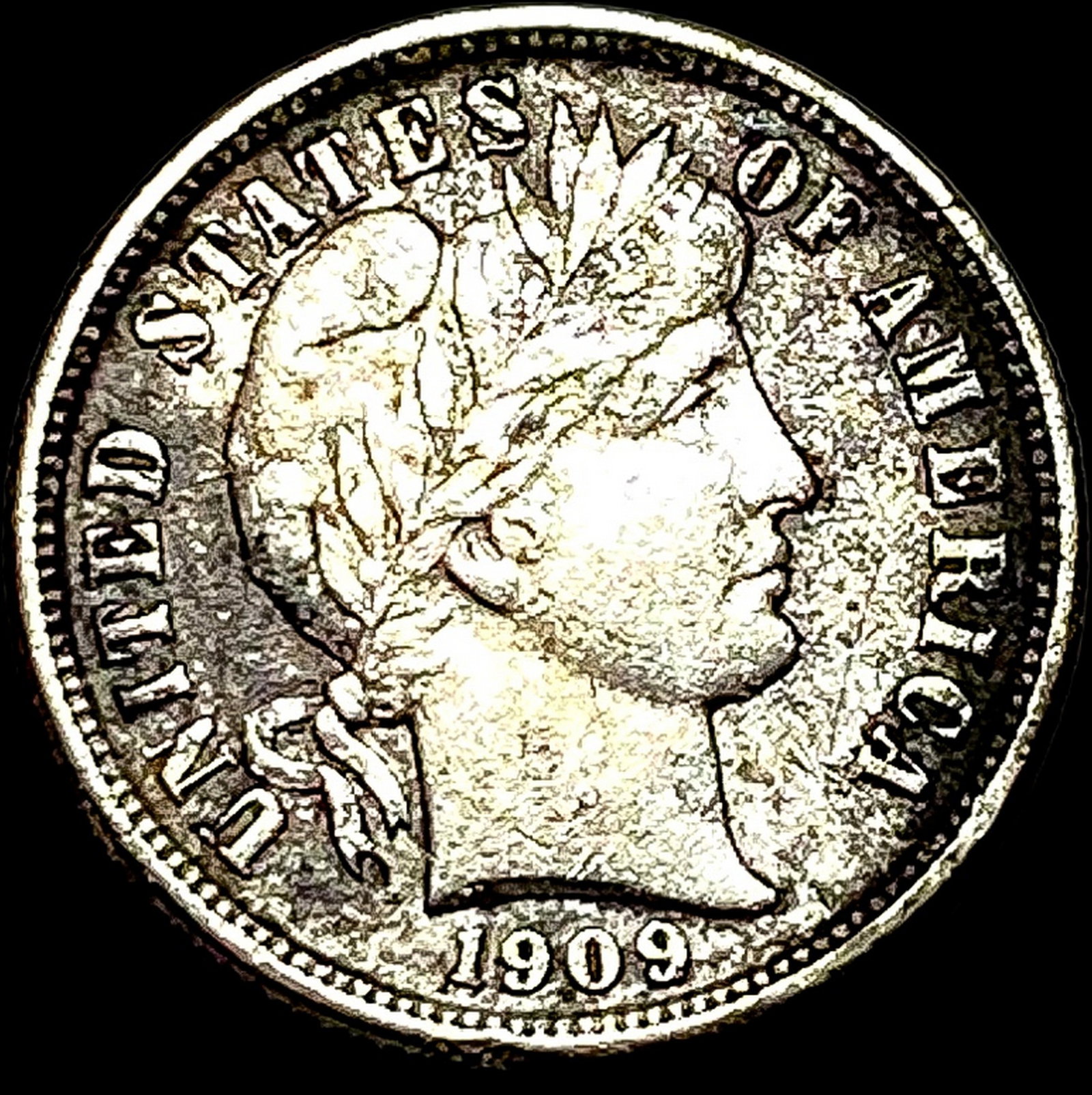 1909 Barber Dime HIGH GRADE: 1909 Barber Dime HIGH GRADE