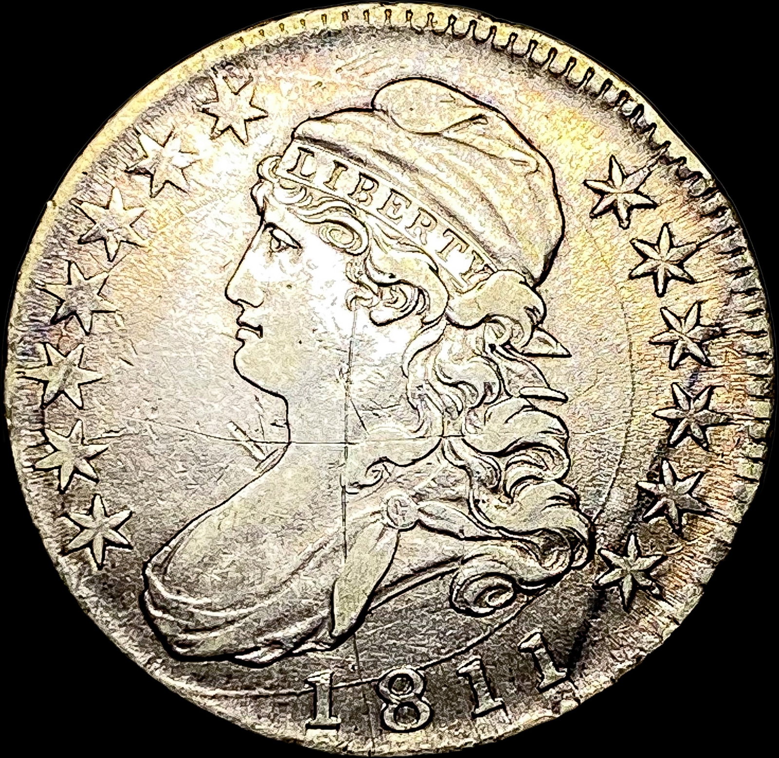 1811 Capped Bust Silver Half Dollar HIGH GRADE (1 of 2)