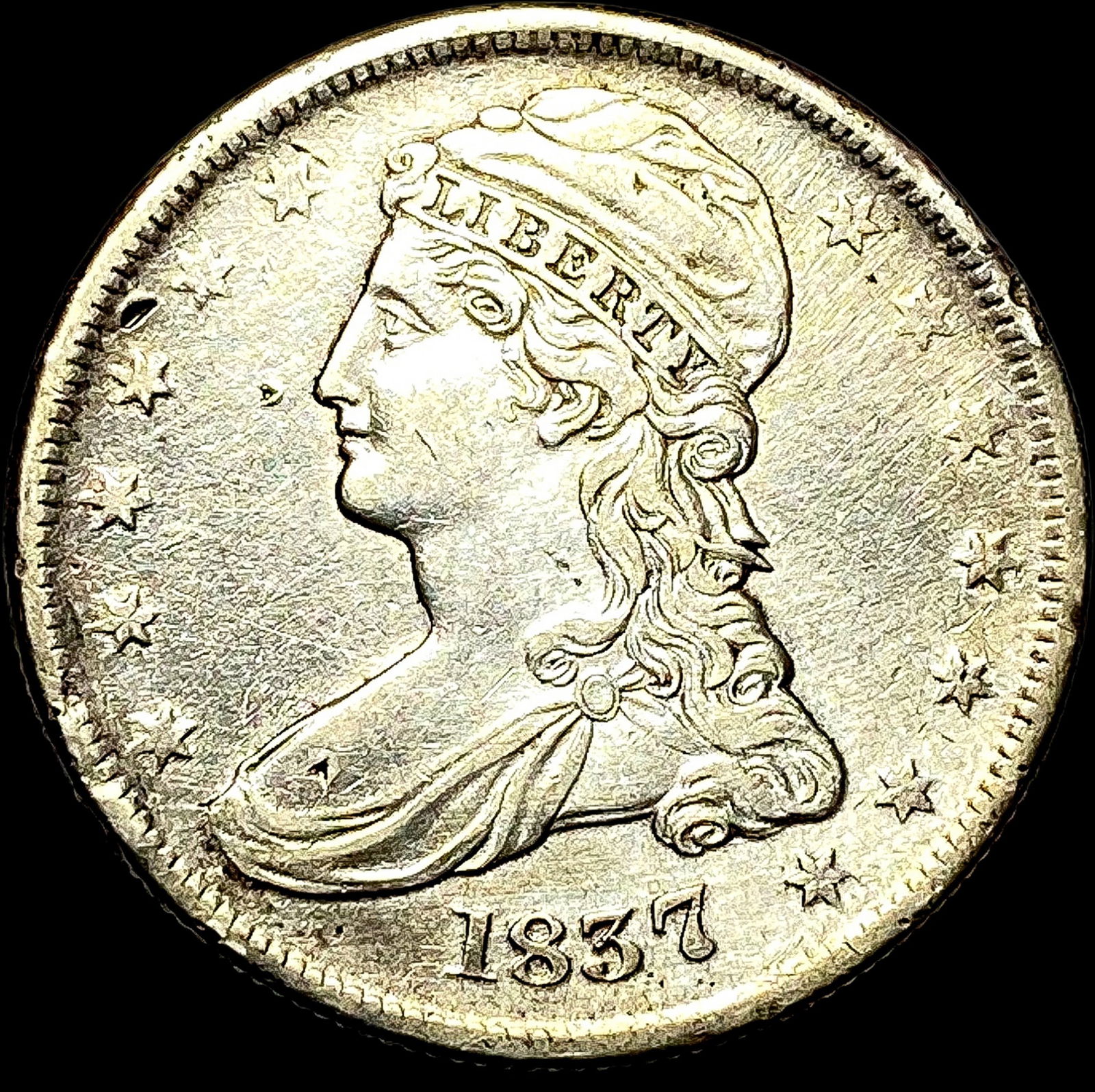 1837 Capped Bust Half Dollar HIGH GRADE: 1837 Capped Bust Half Dollar HIGH GRADE