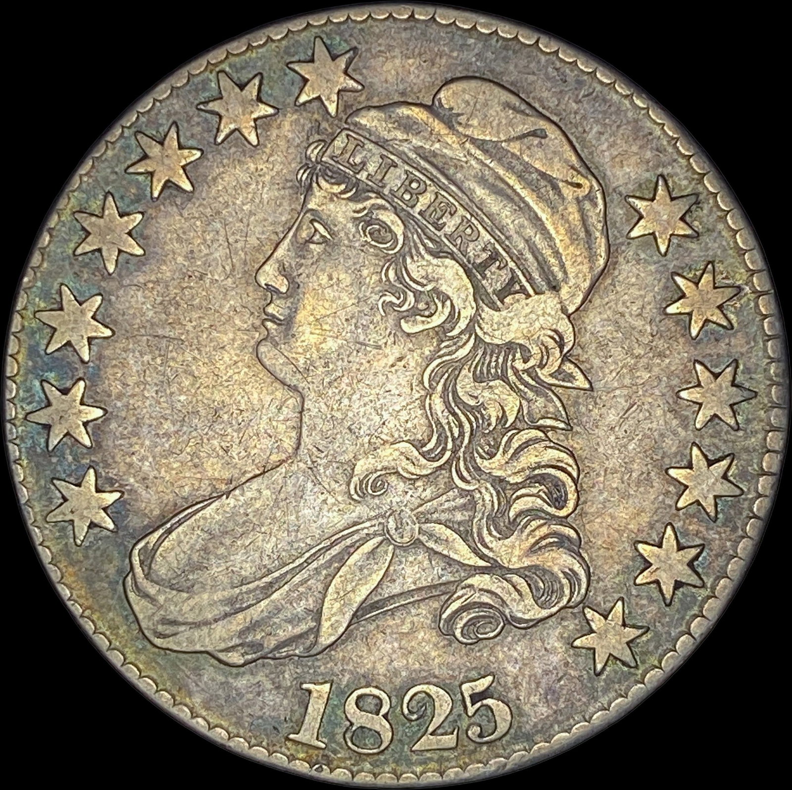 1825 Capped Bust Half Dollar: 1825 Capped Bust Half Dollar