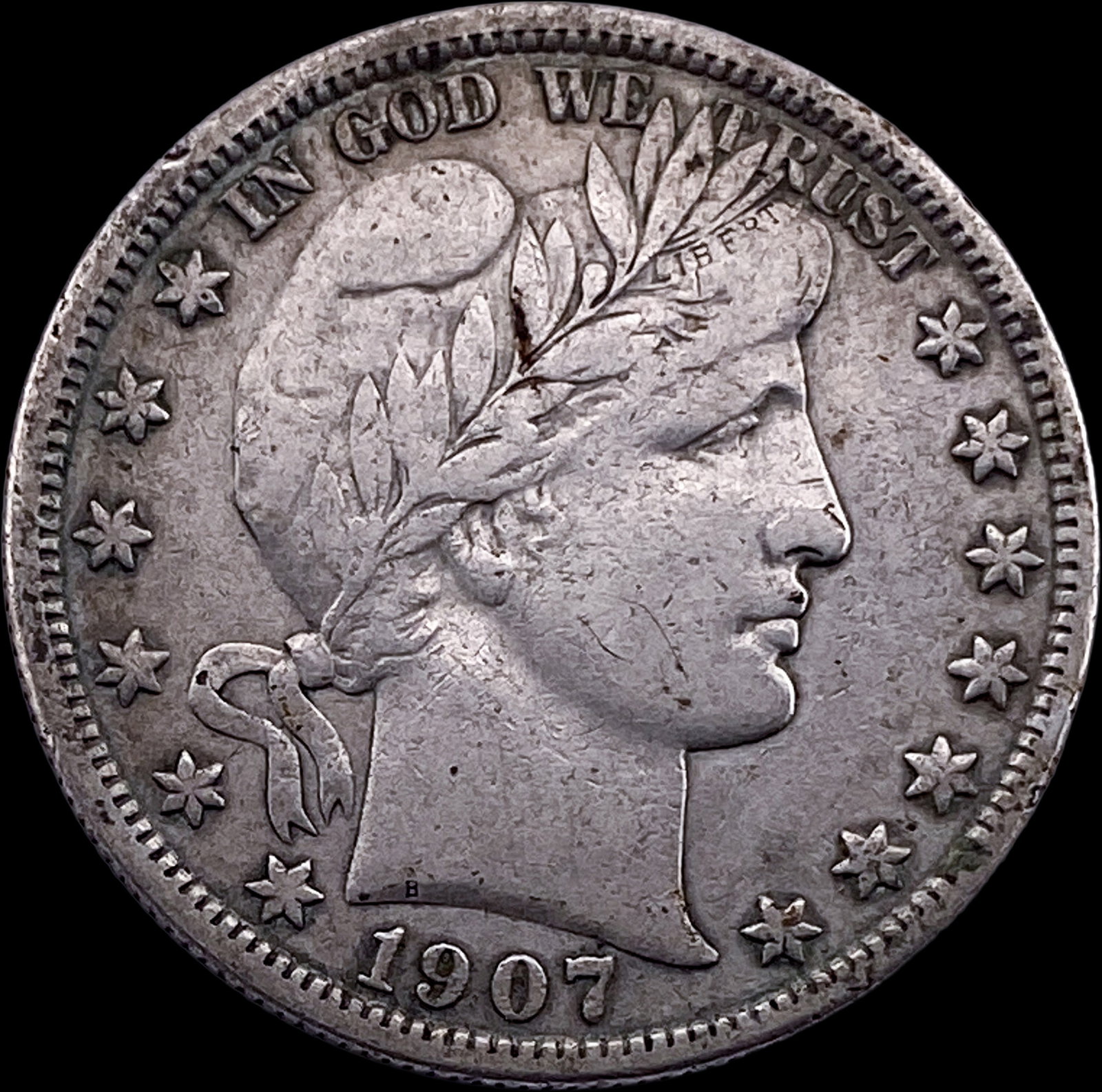 1907-D Silver Barber Half Dollar ABOUT UNCIRCULATED (1 of 2)