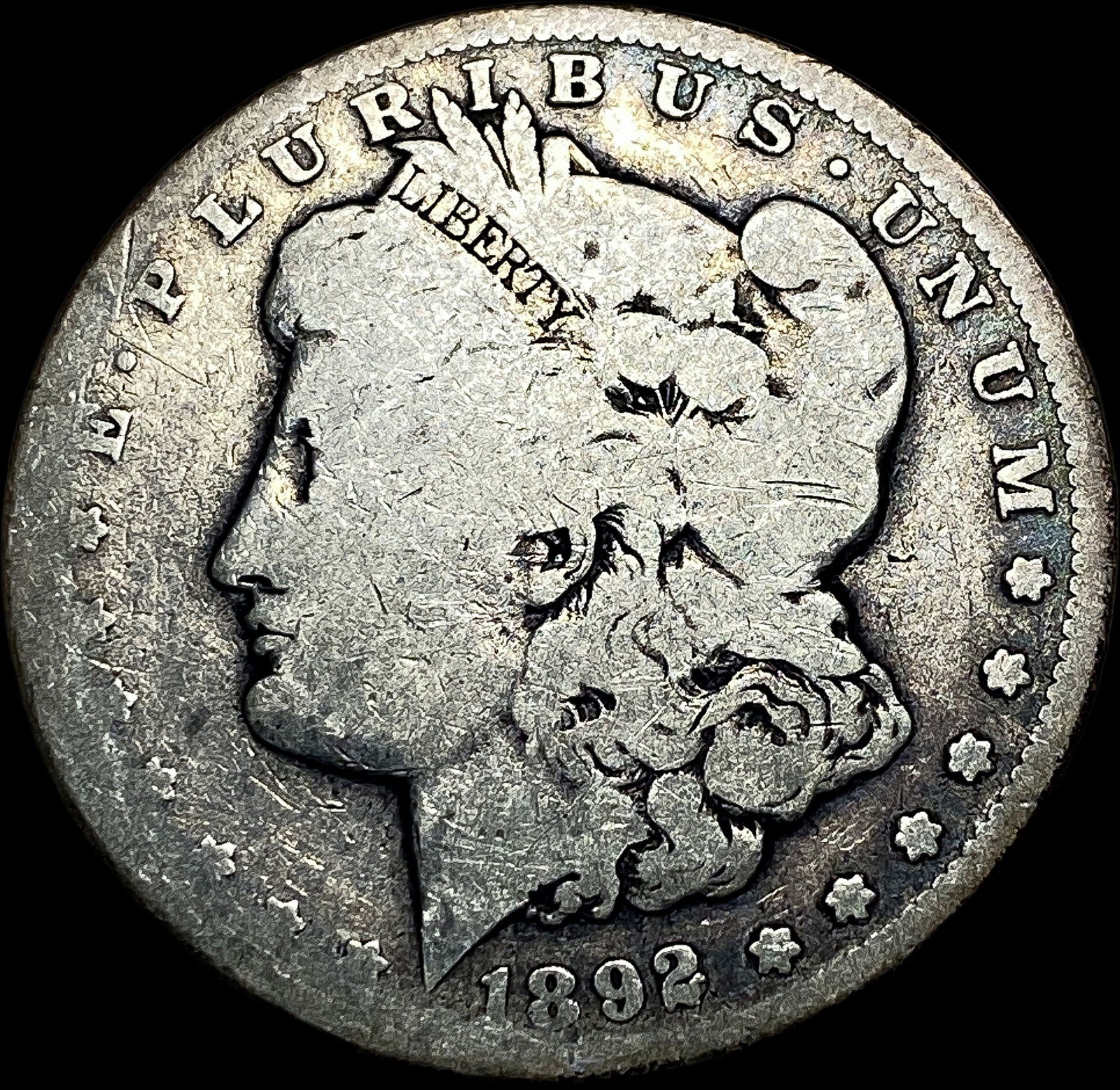 1892-CC Silver Morgan Dollar NICELY CIRCULATED: 1892-CC Silver Morgan Dollar NICELY CIRCULATED