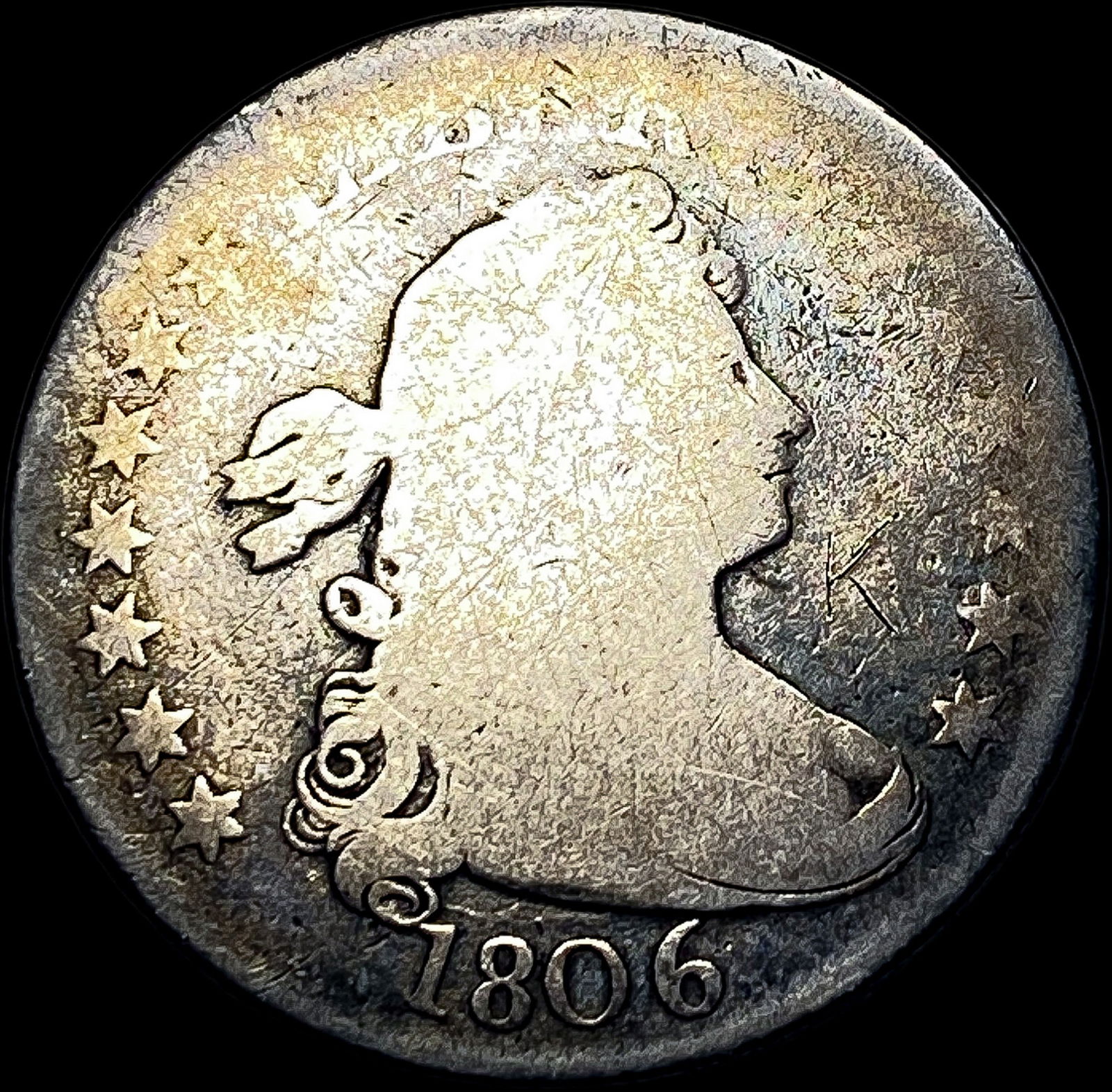1806 Draped Bust Quarter NICELY CIRCULATED: 1806 Draped Bust Quarter NICELY CIRCULATED