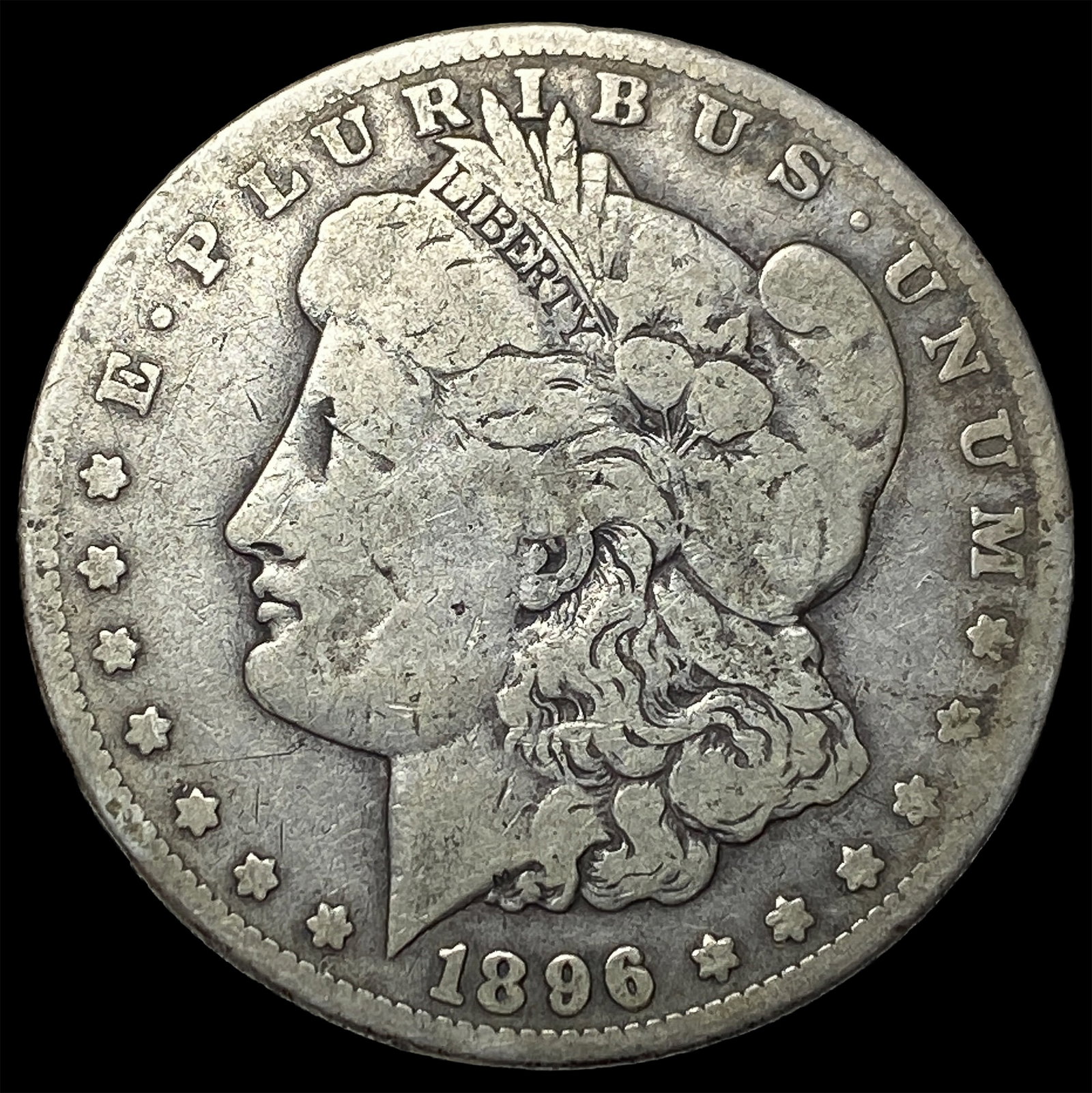 1896-S Silver Morgan Dollar NICELY CIRCULATED: 1896-S Silver Morgan Dollar NICELY CIRCULATED