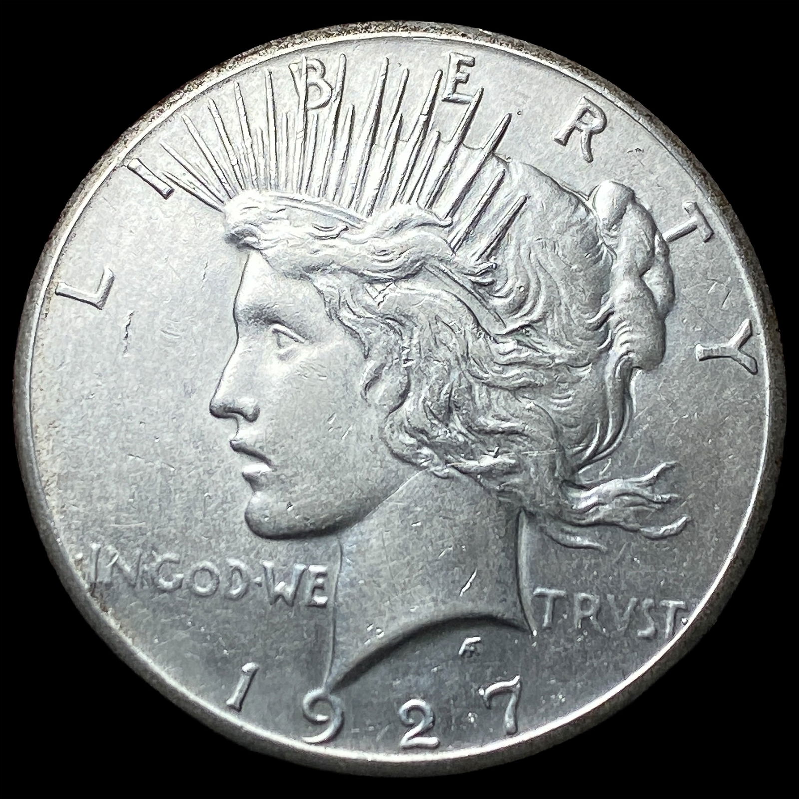 1927 Silver Peace Dollar CLOSELY UNCIRCULATED: 1927 Silver Peace Dollar CLOSELY UNCIRCULATED