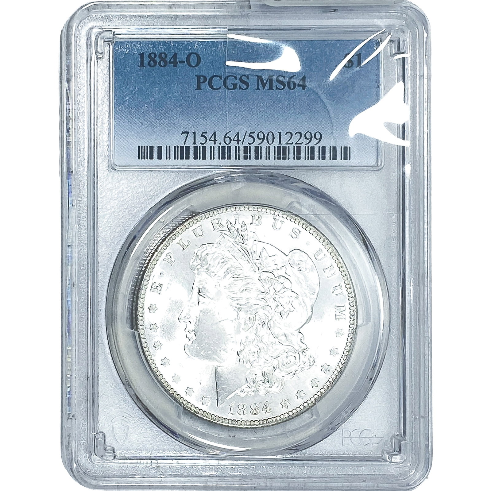 1884-O Morgan Silver Dollar PCGS MS64: 1884-O Morgan Silver Dollar PCGS MS64