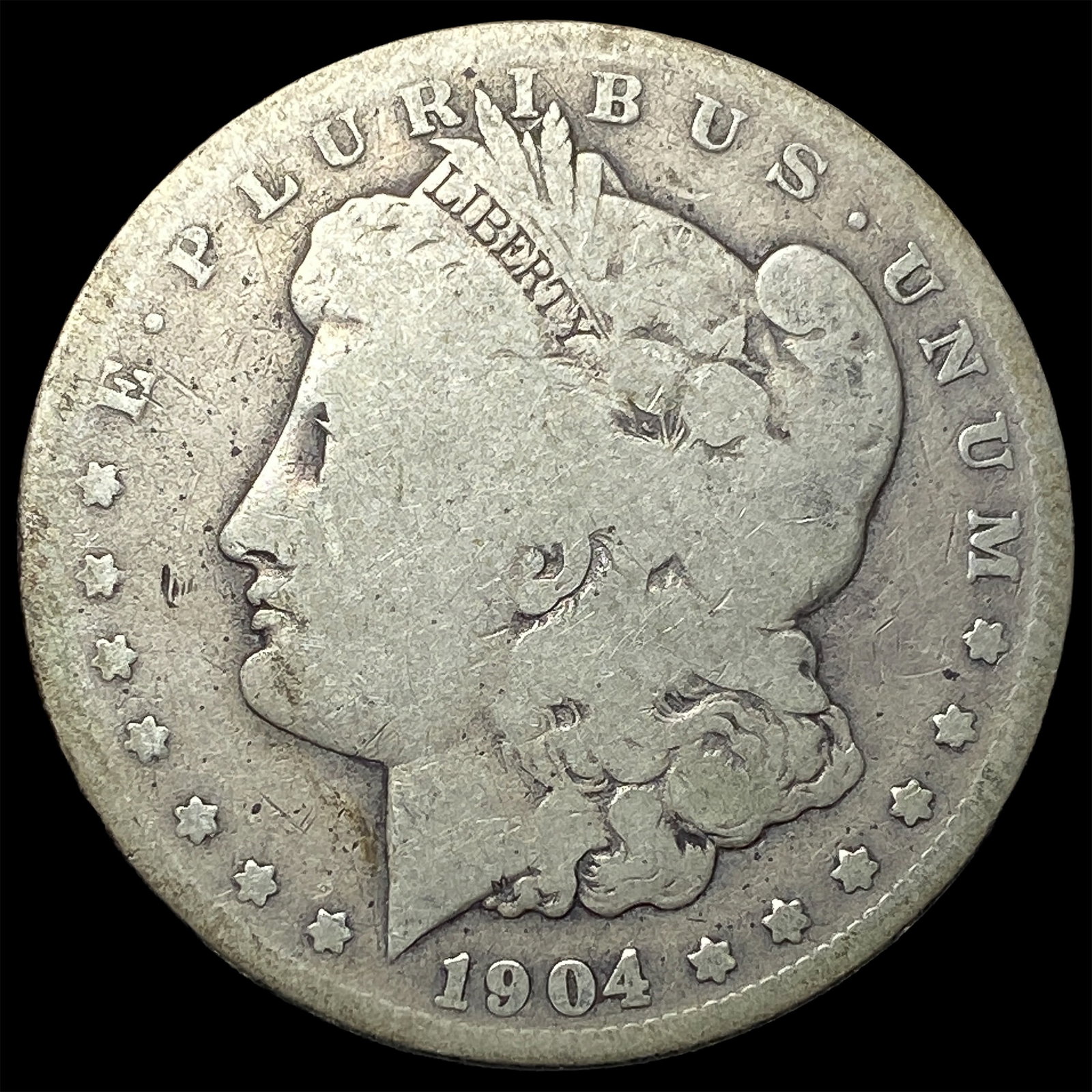 1904-S Silver Morgan Dollar NICELY CIRCULATED (1 of 2)